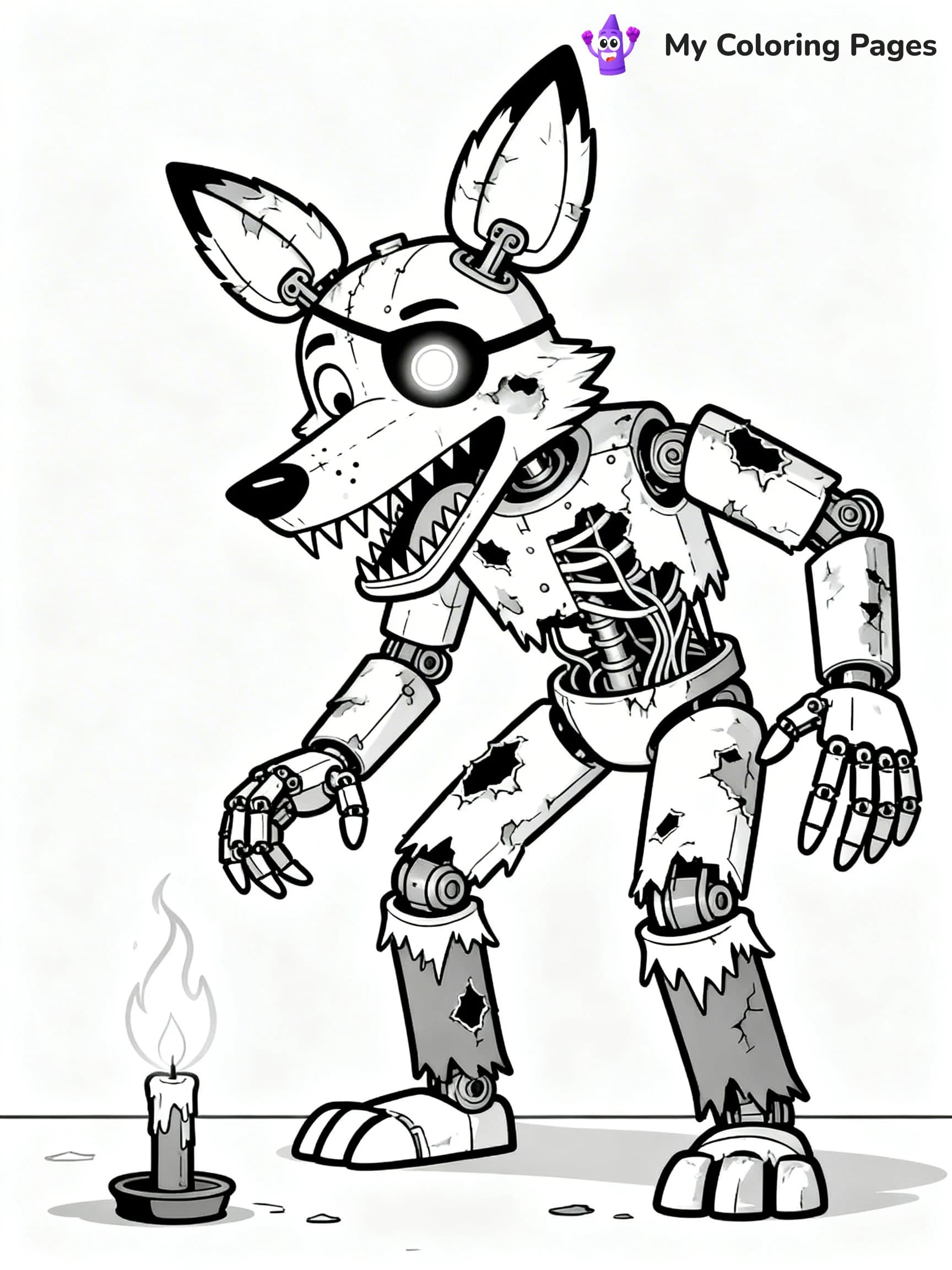 Nightmare Freddy Coloring Pages - 2