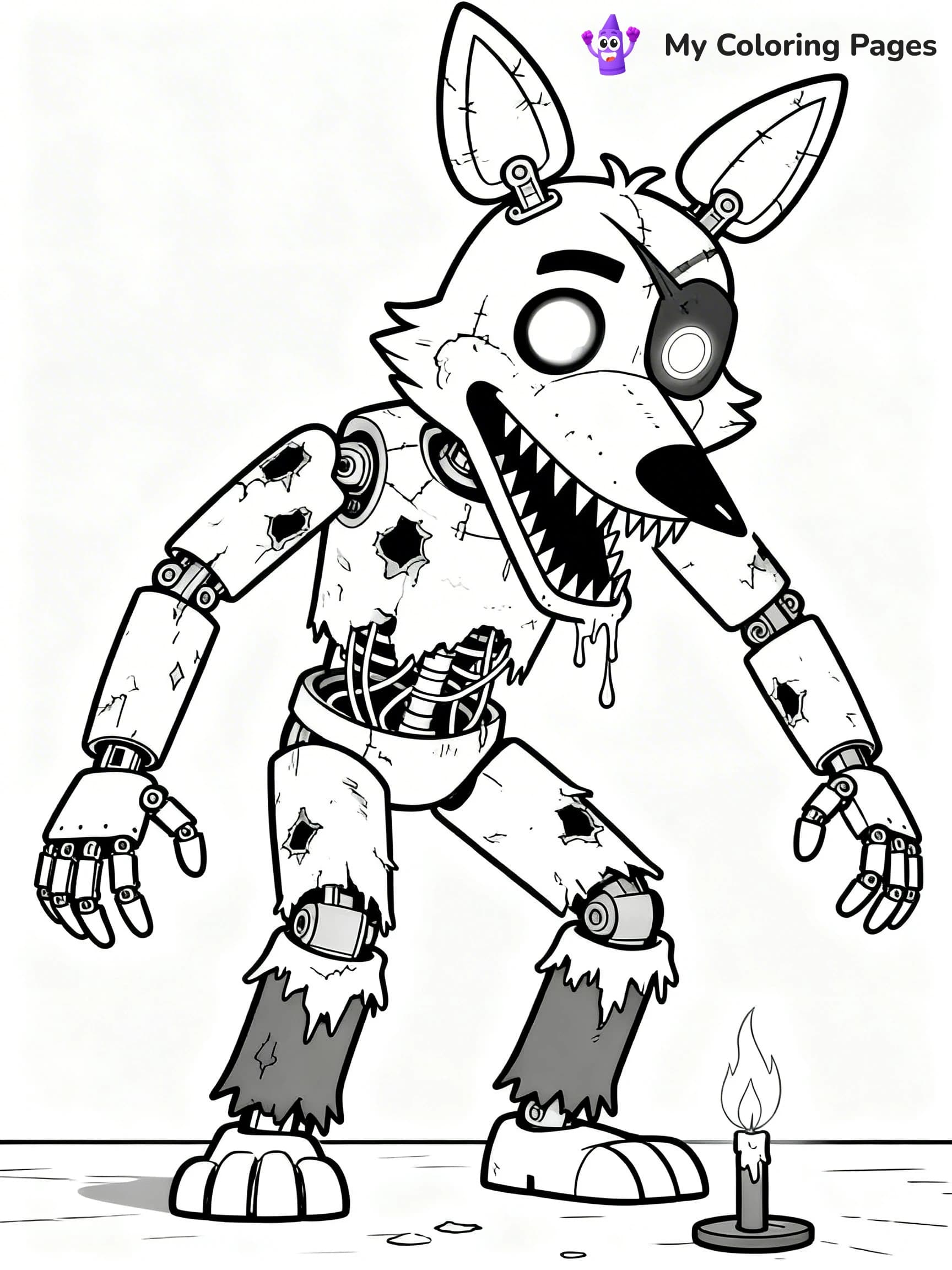 Nightmare Freddy Coloring Pages - 1