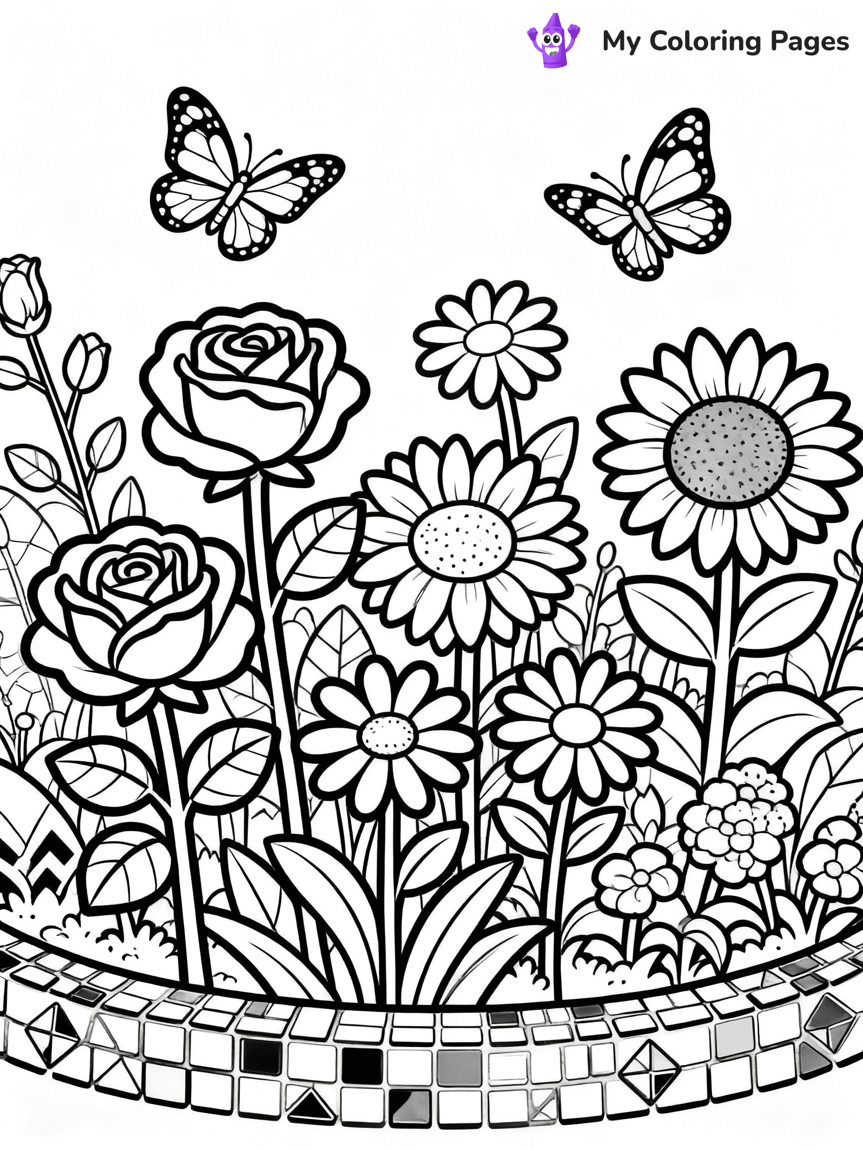 Mosaic Coloring Pages - 30