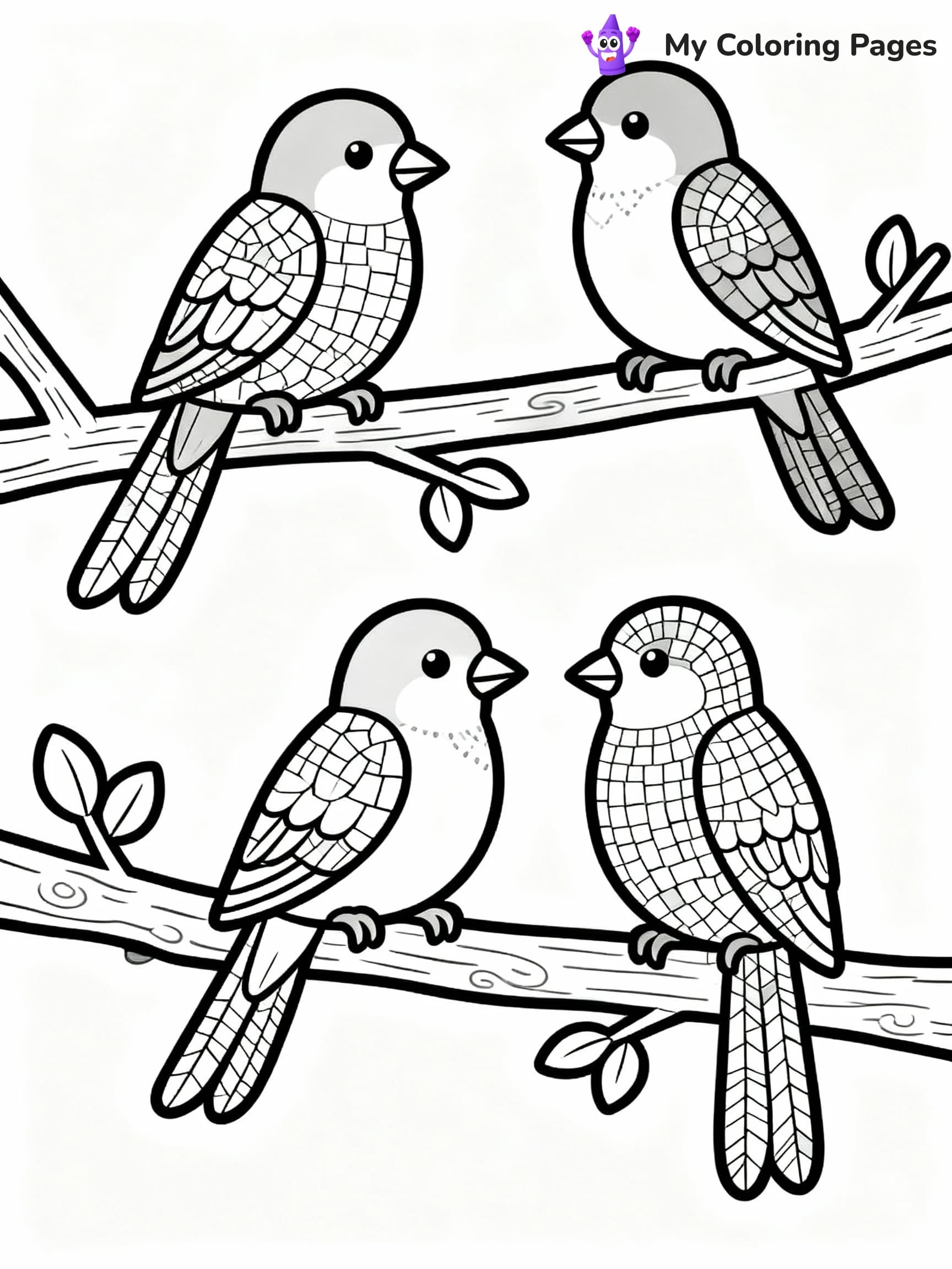 Mosaic Coloring Pages - 11