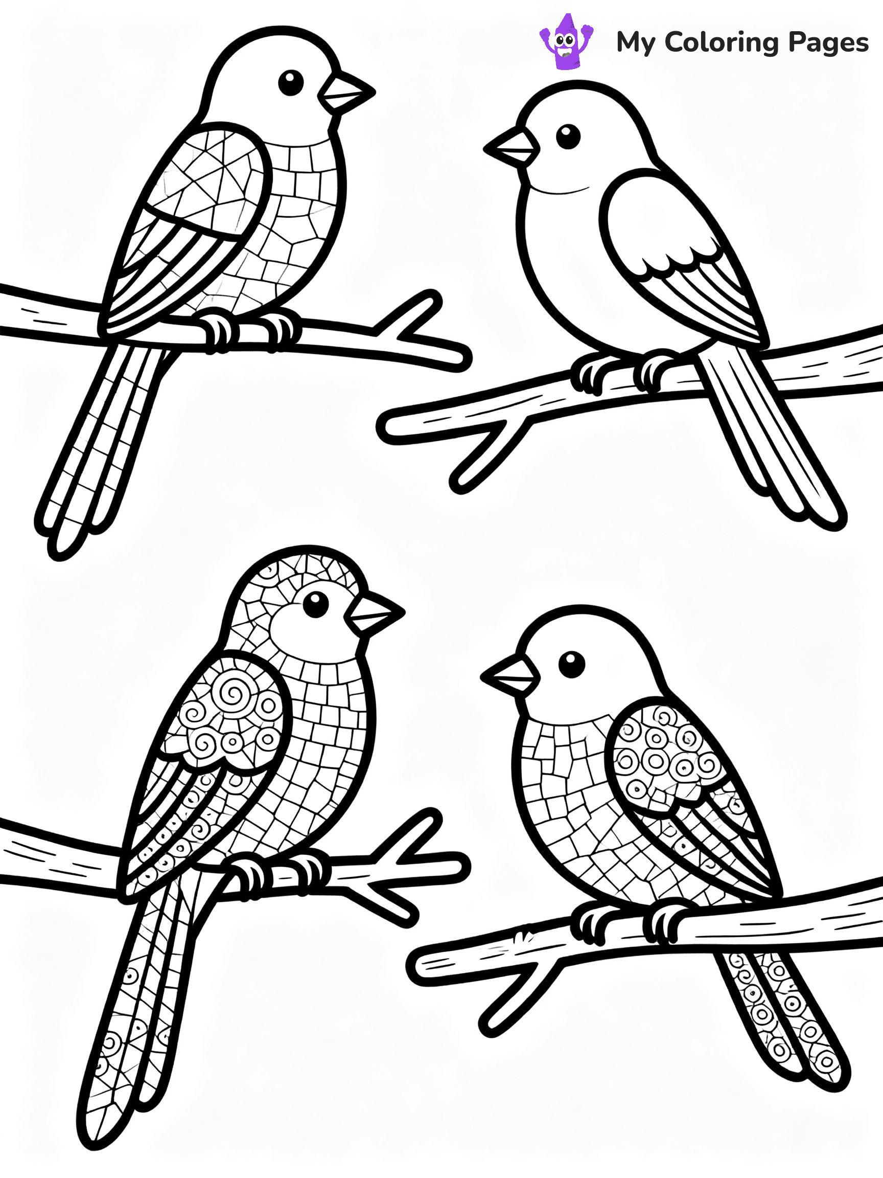 Mosaic Coloring Pages - 8