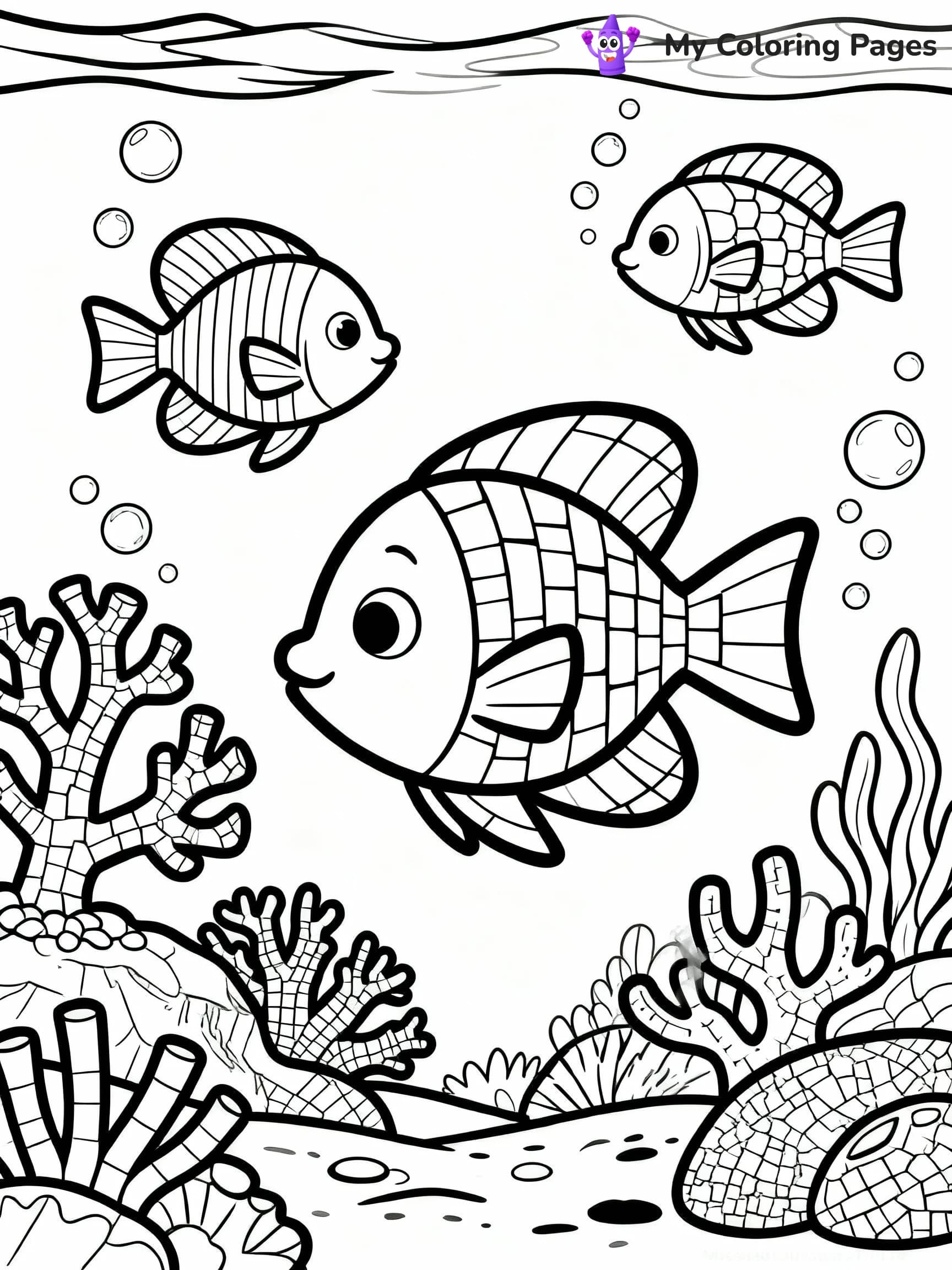 Mosaic Coloring Pages - 6