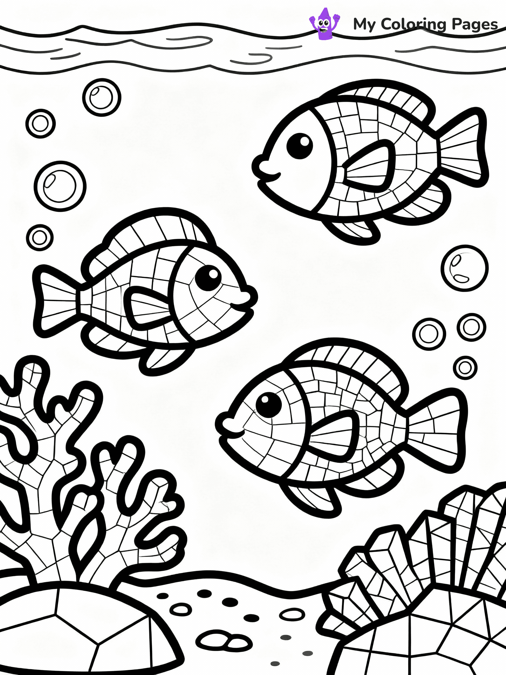 Mosaic Coloring Pages - 5