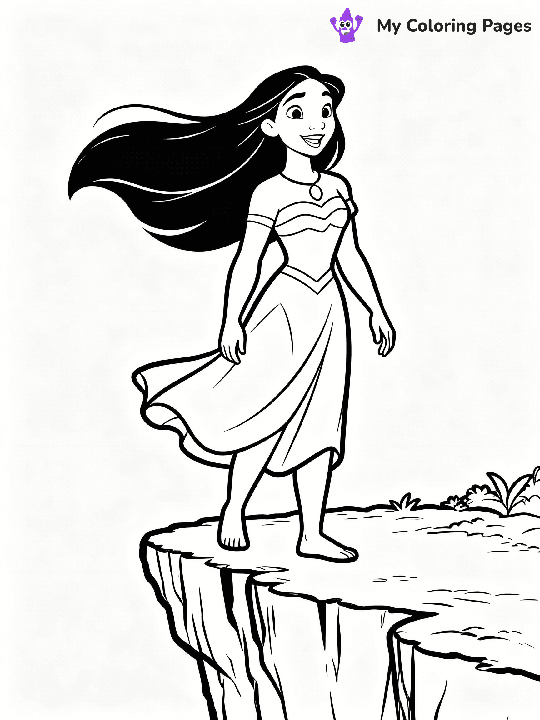 Pocahontas Coloring Pages - 12