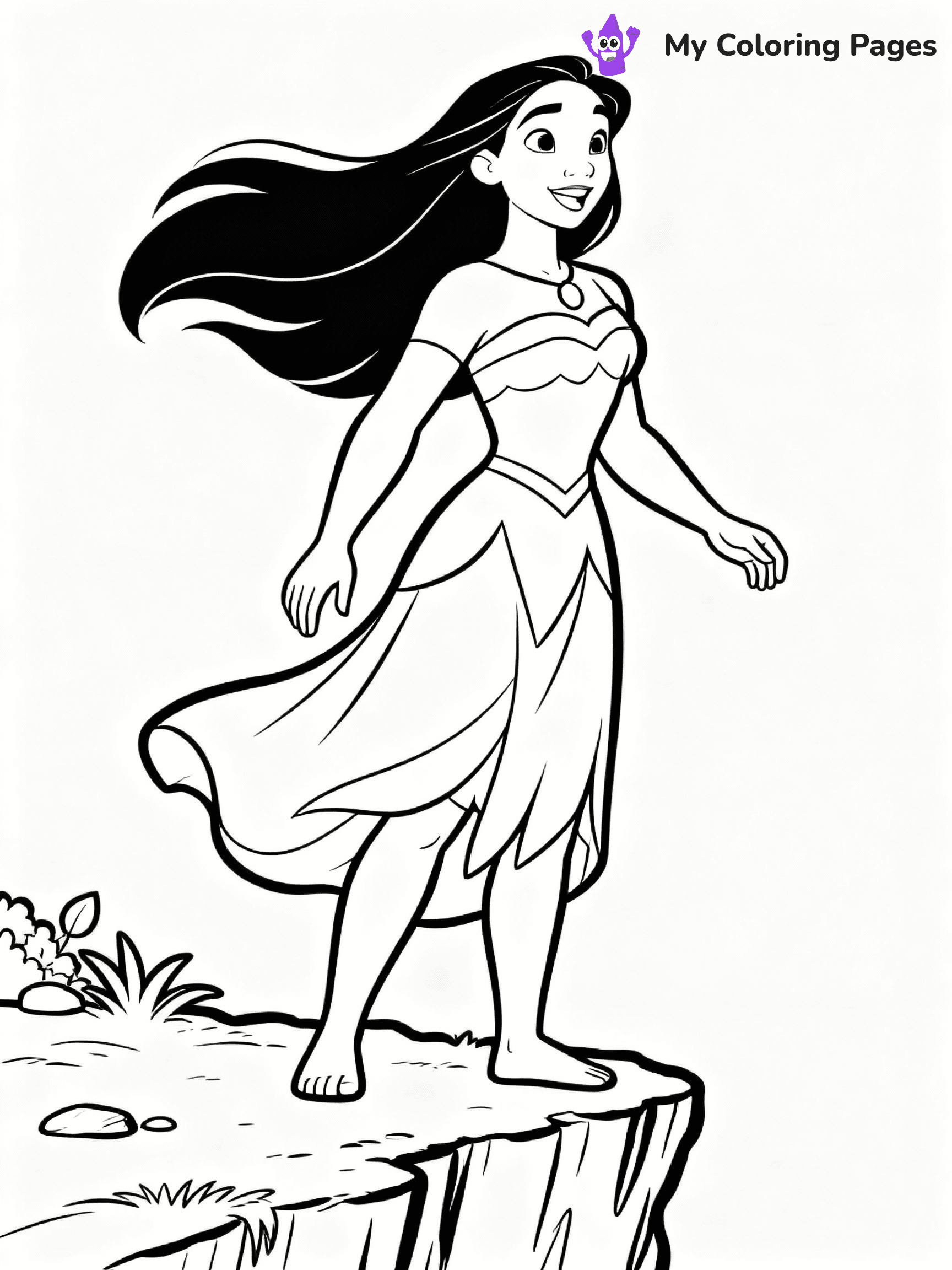 Pocahontas Coloring Pages - 8