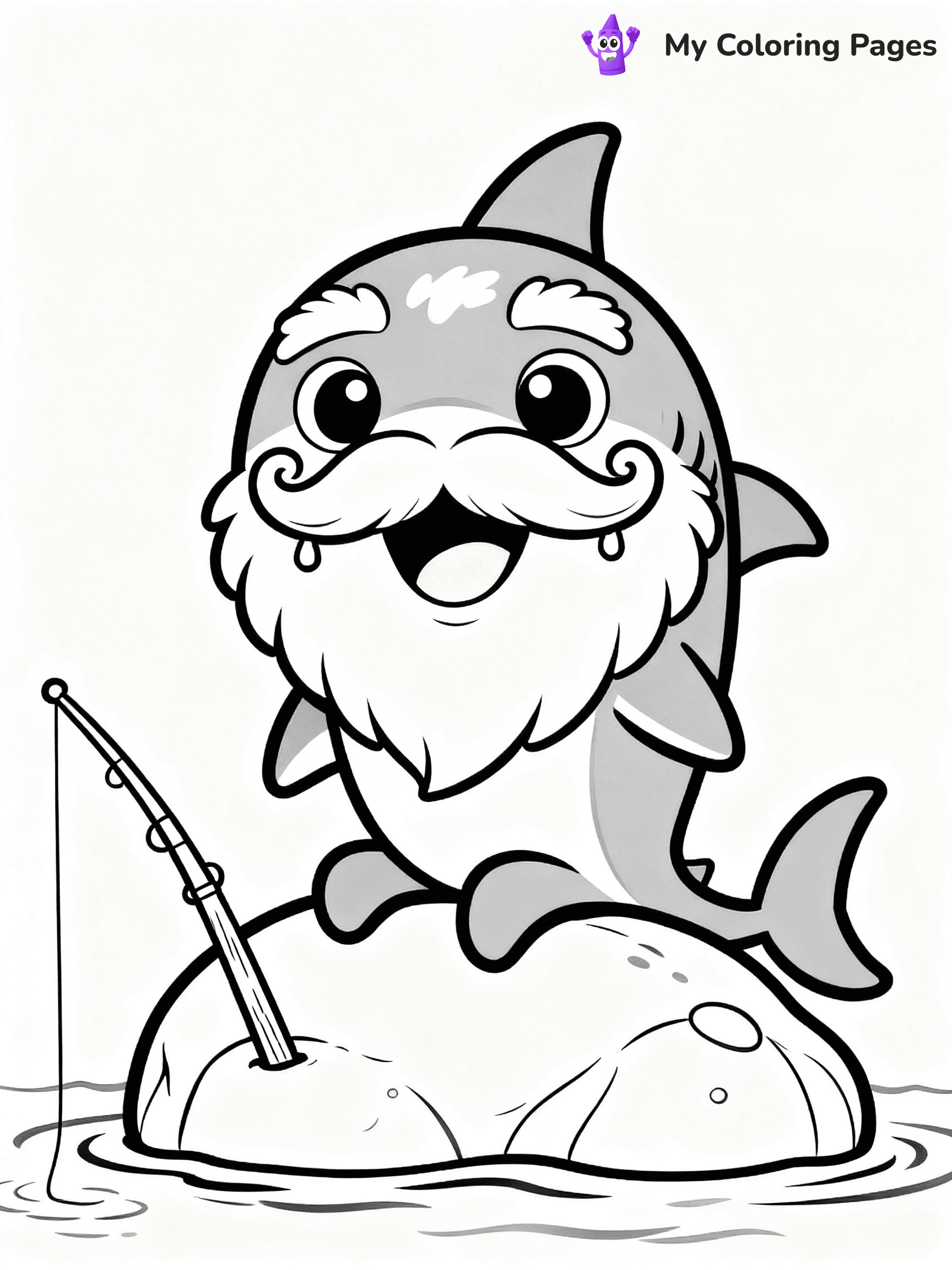 Cute Baby Shark Coloring Pages - 12
