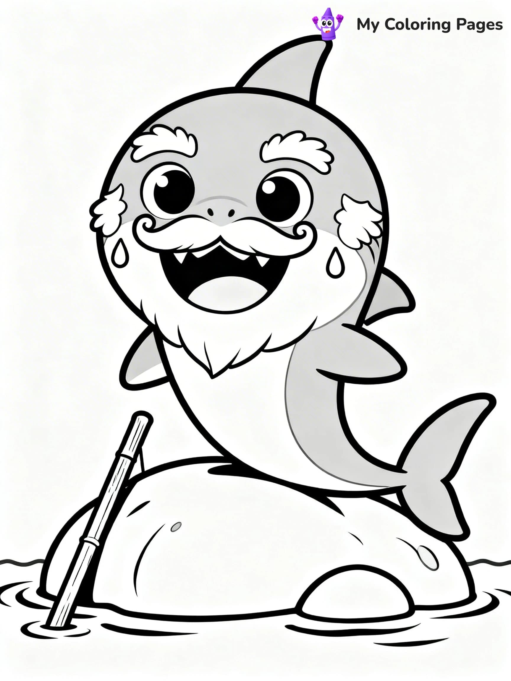 Cute Baby Shark Coloring Pages - 22