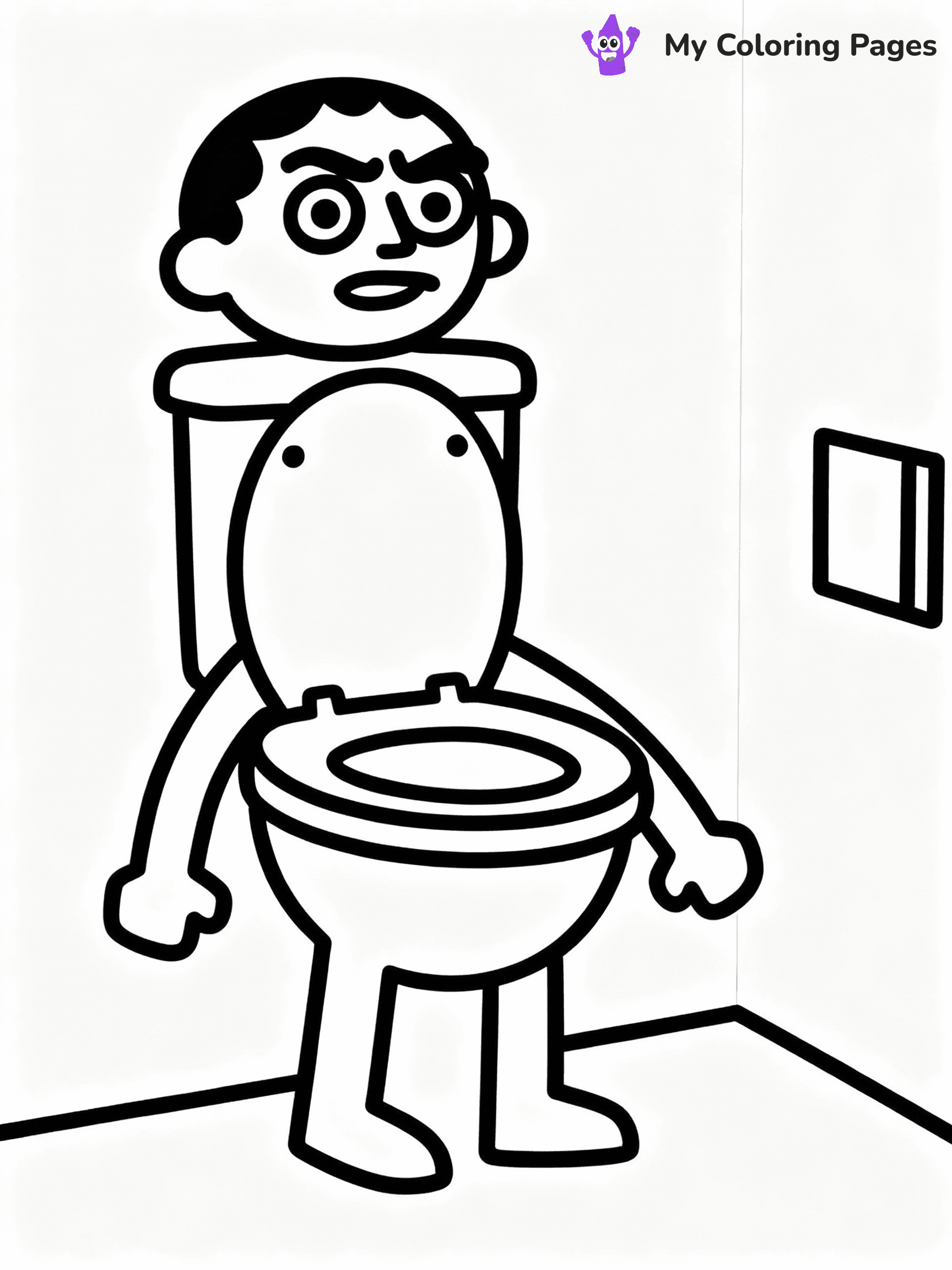 Skibidi Toilet Coloring Pages - 10