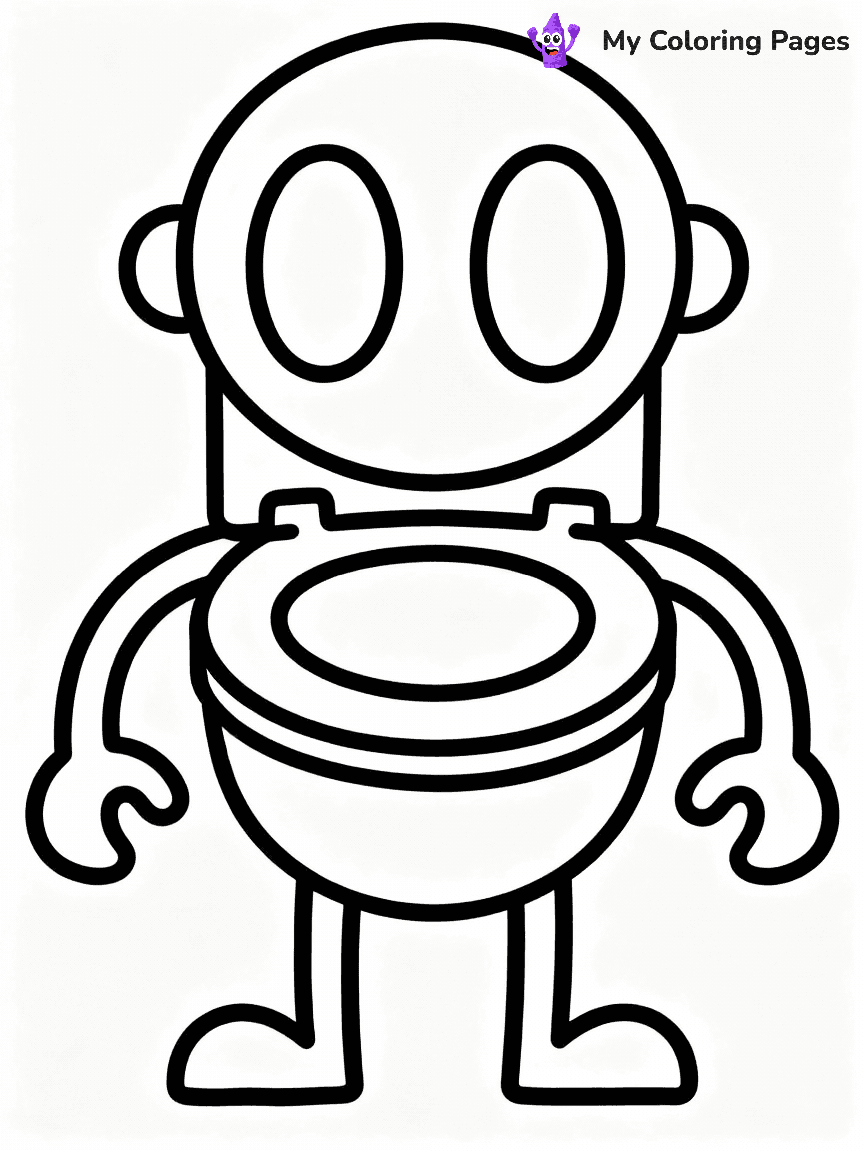 Skibidi Toilet Coloring Pages - 5
