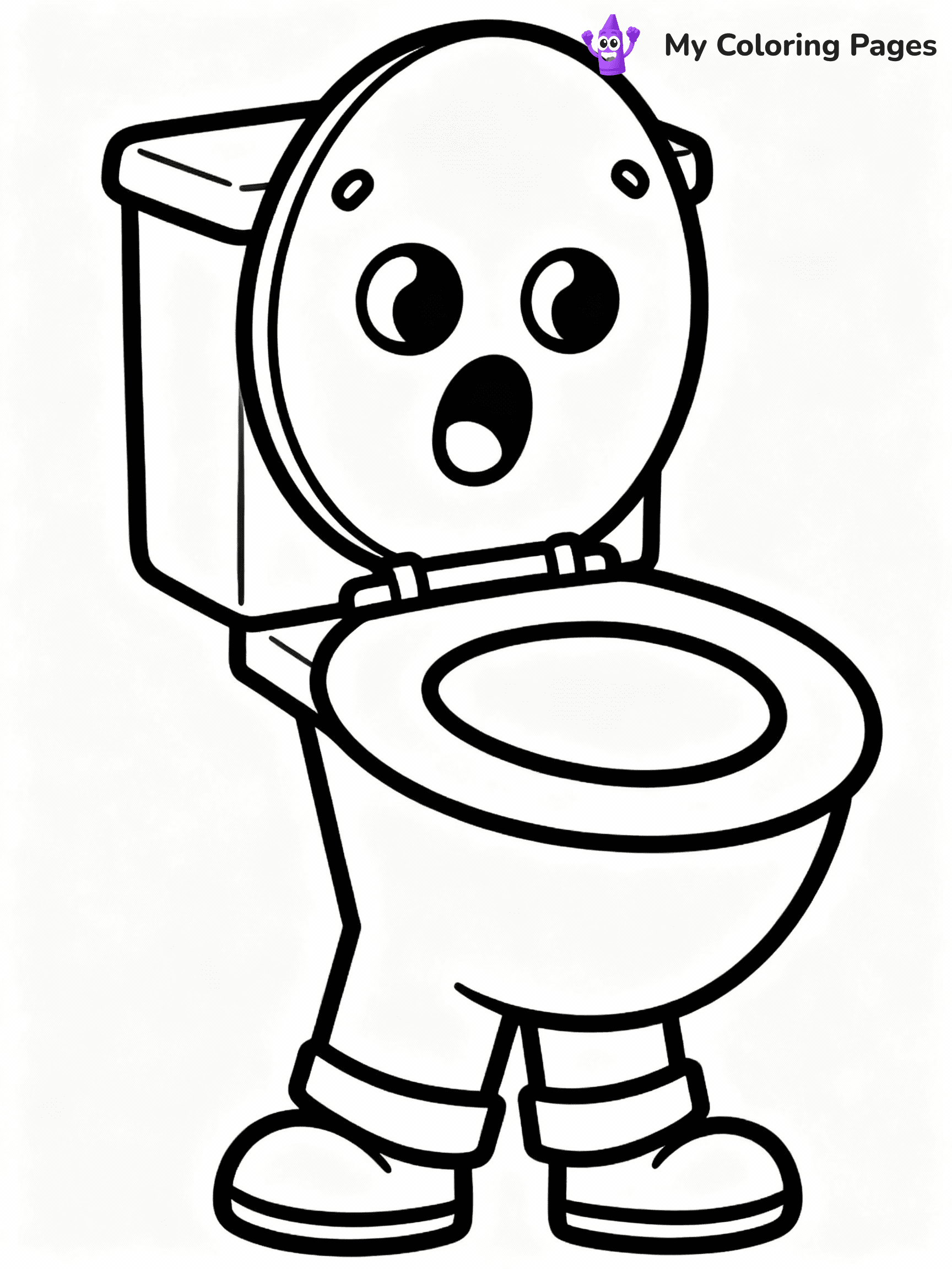 Skibidi Toilet Coloring Pages - 4