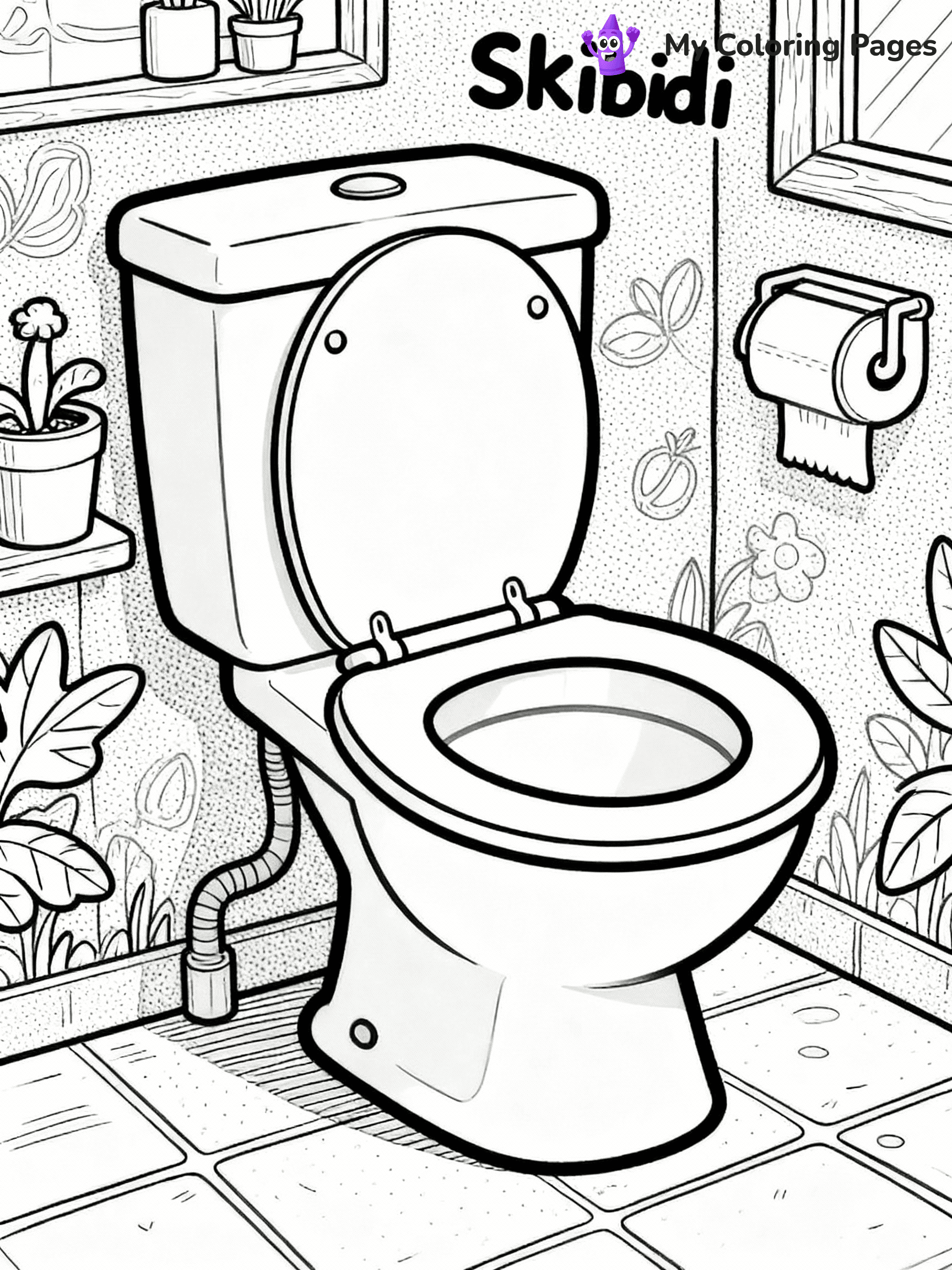 Skibidi Toilet Coloring Pages - 1