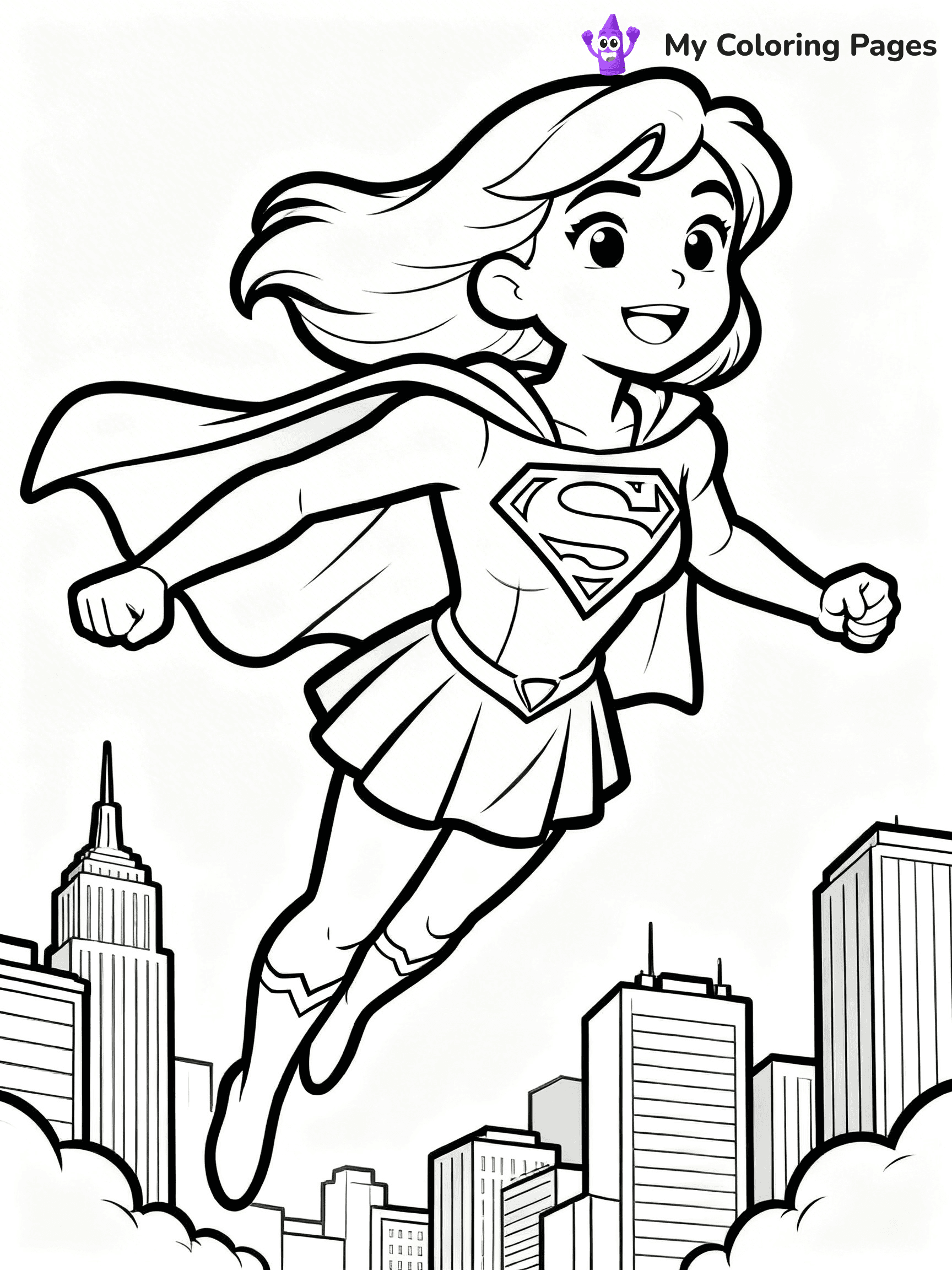 Supergirl Coloring Pages - 16