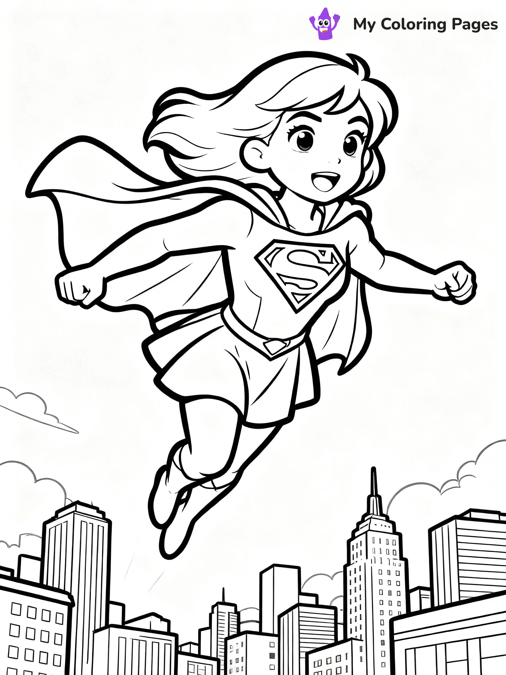 Supergirl Coloring Pages - 15