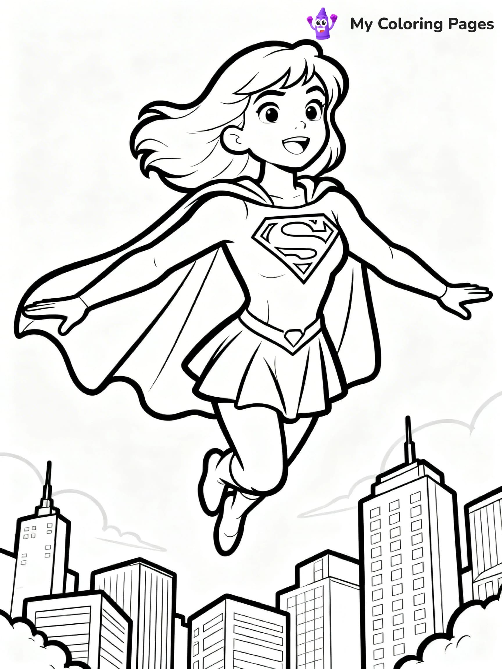 Supergirl Coloring Pages - 14