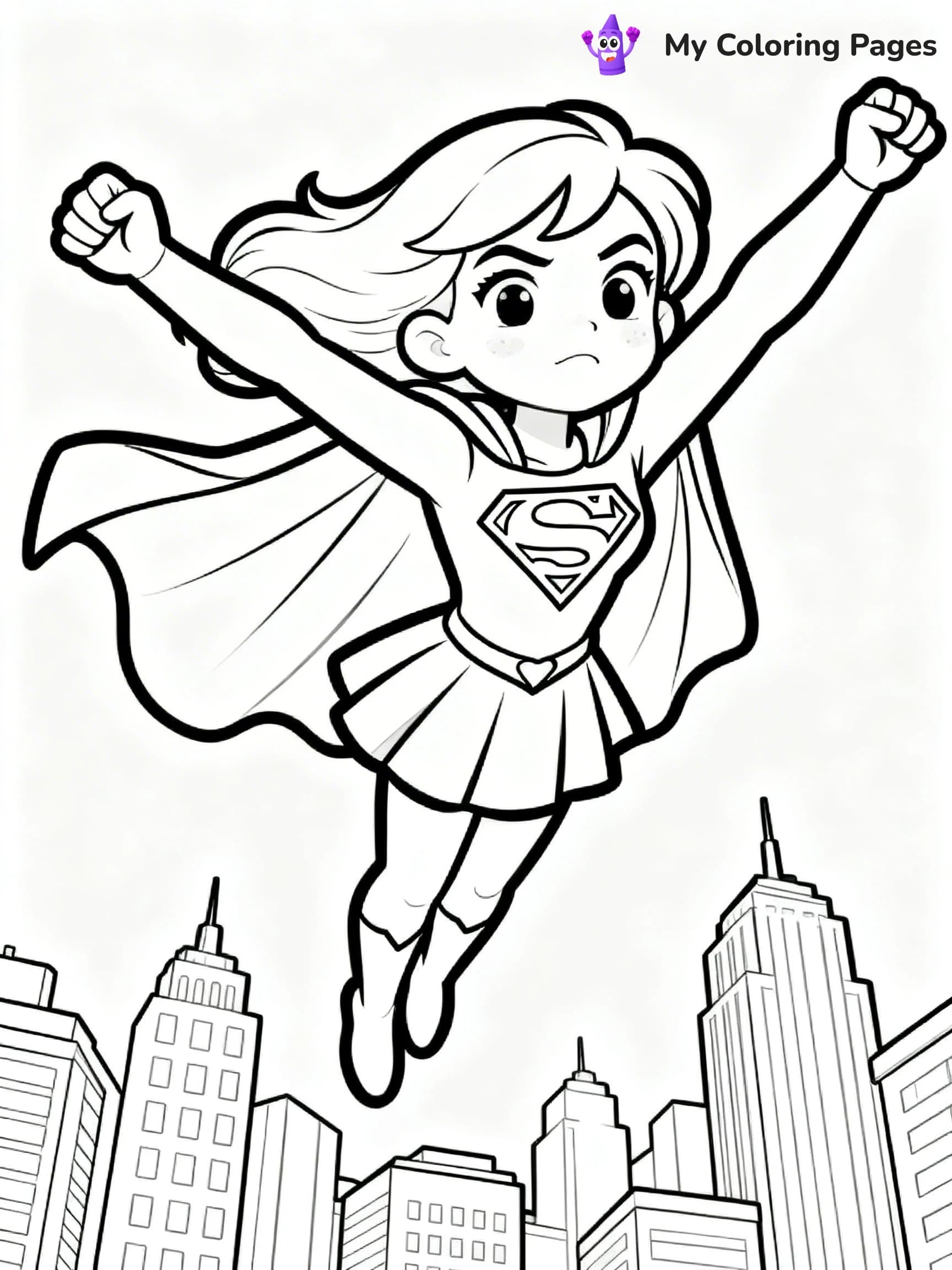 Supergirl Coloring Pages - 13