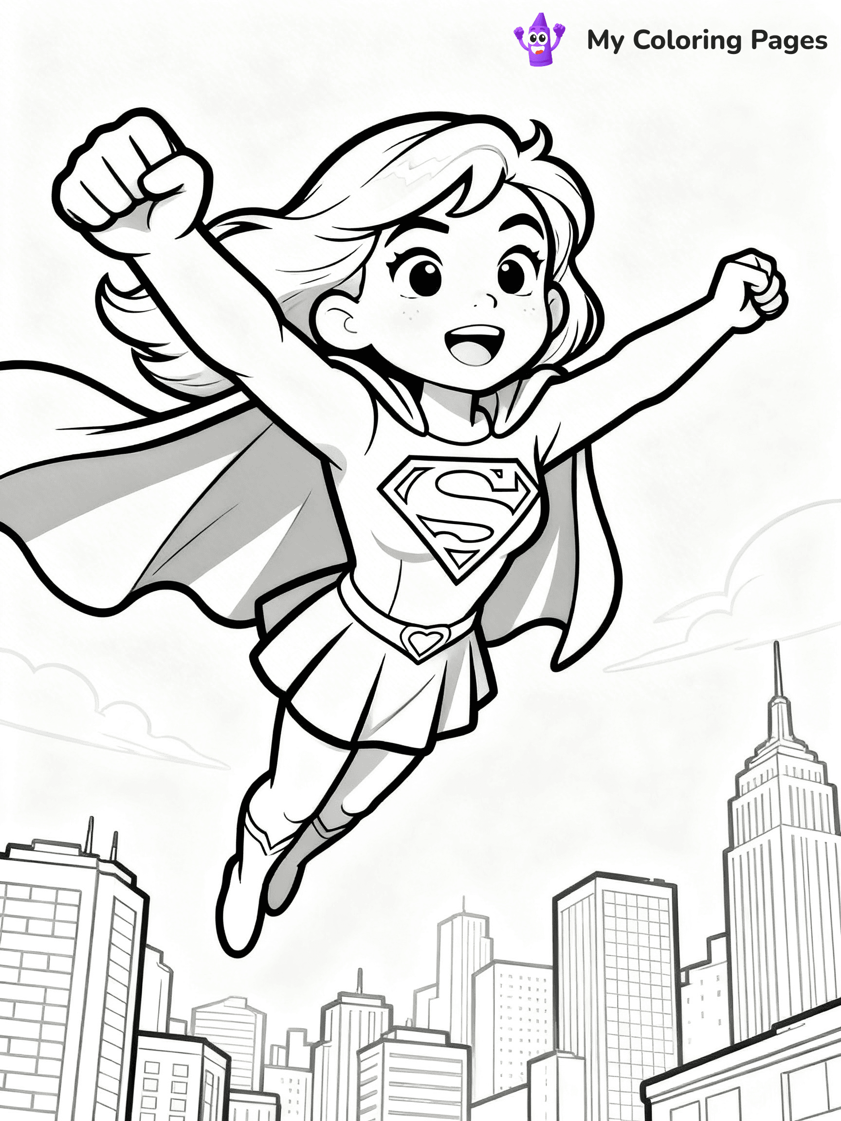 Supergirl Coloring Pages - 11
