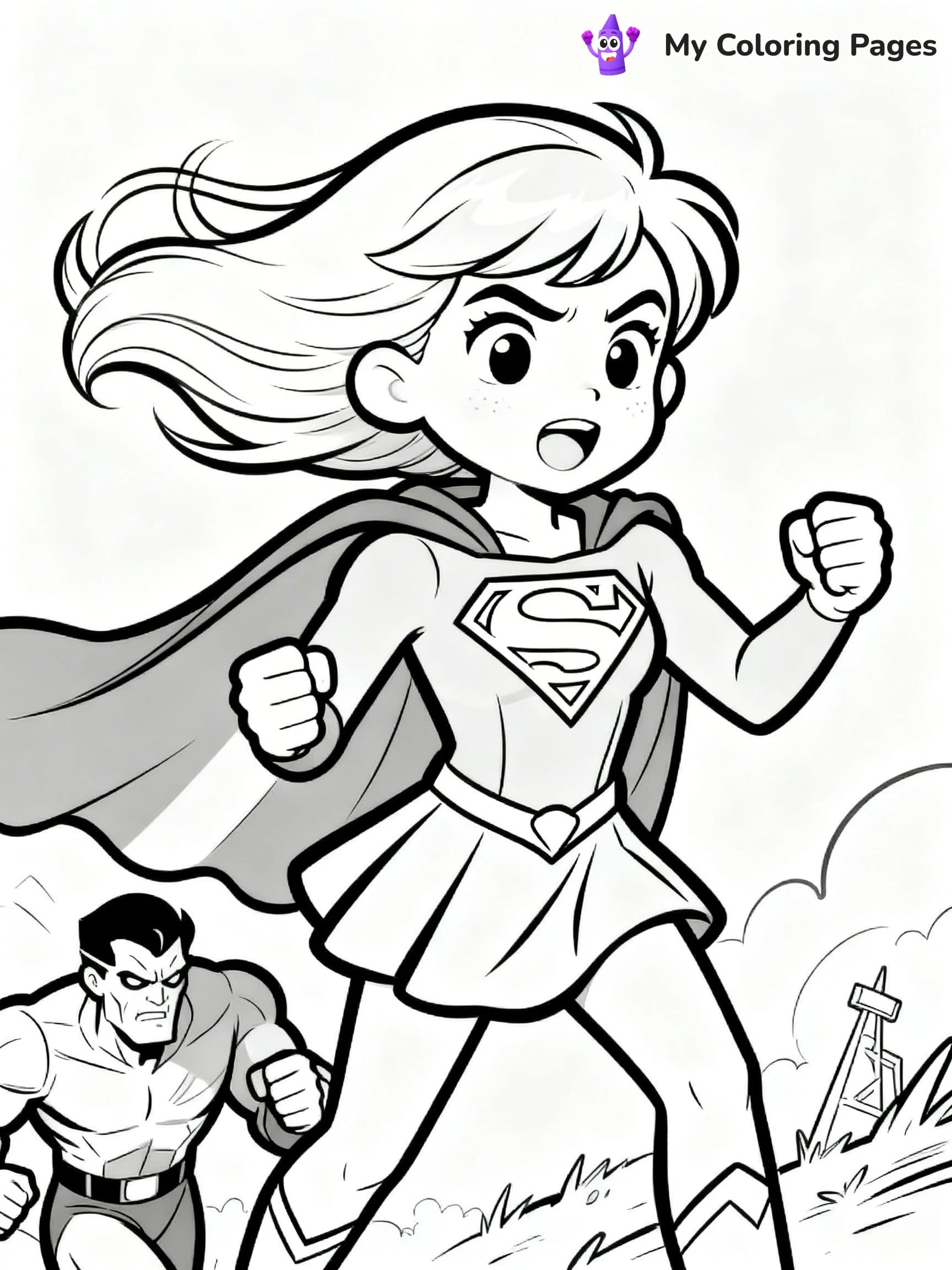 Supergirl Coloring Pages - 10