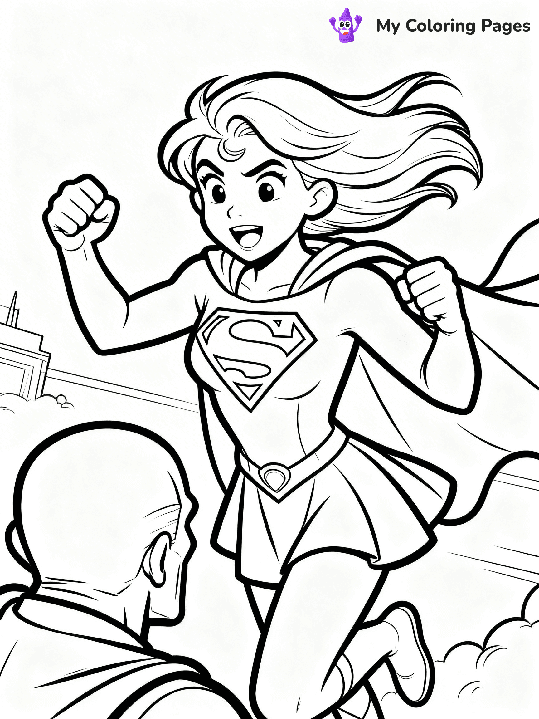 Supergirl Coloring Pages - 7