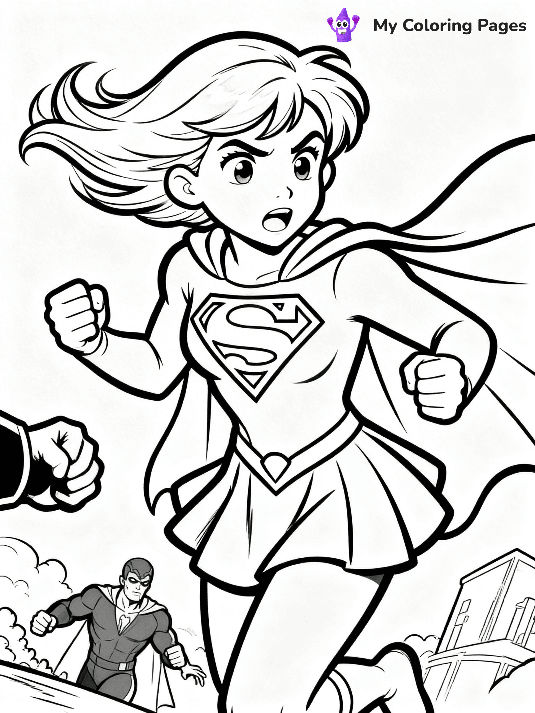 Supergirl Coloring Pages - 3