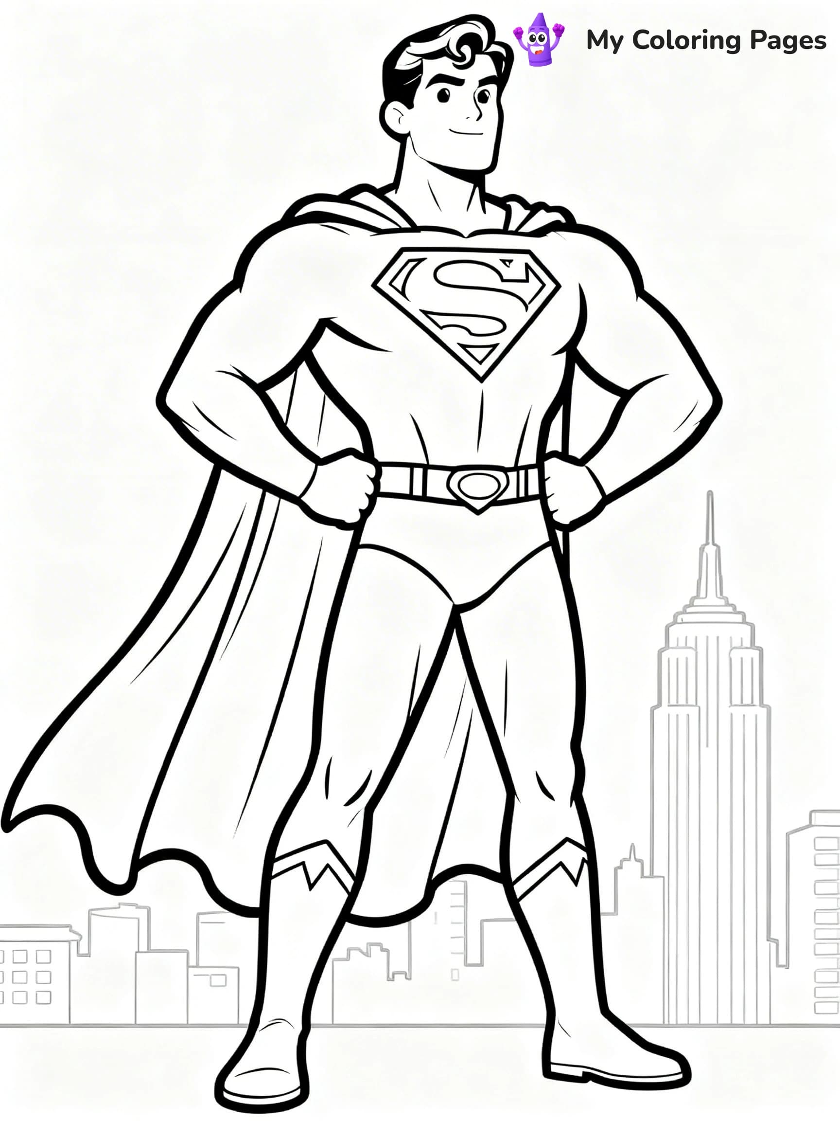 Supergirl Coloring Pages - 2