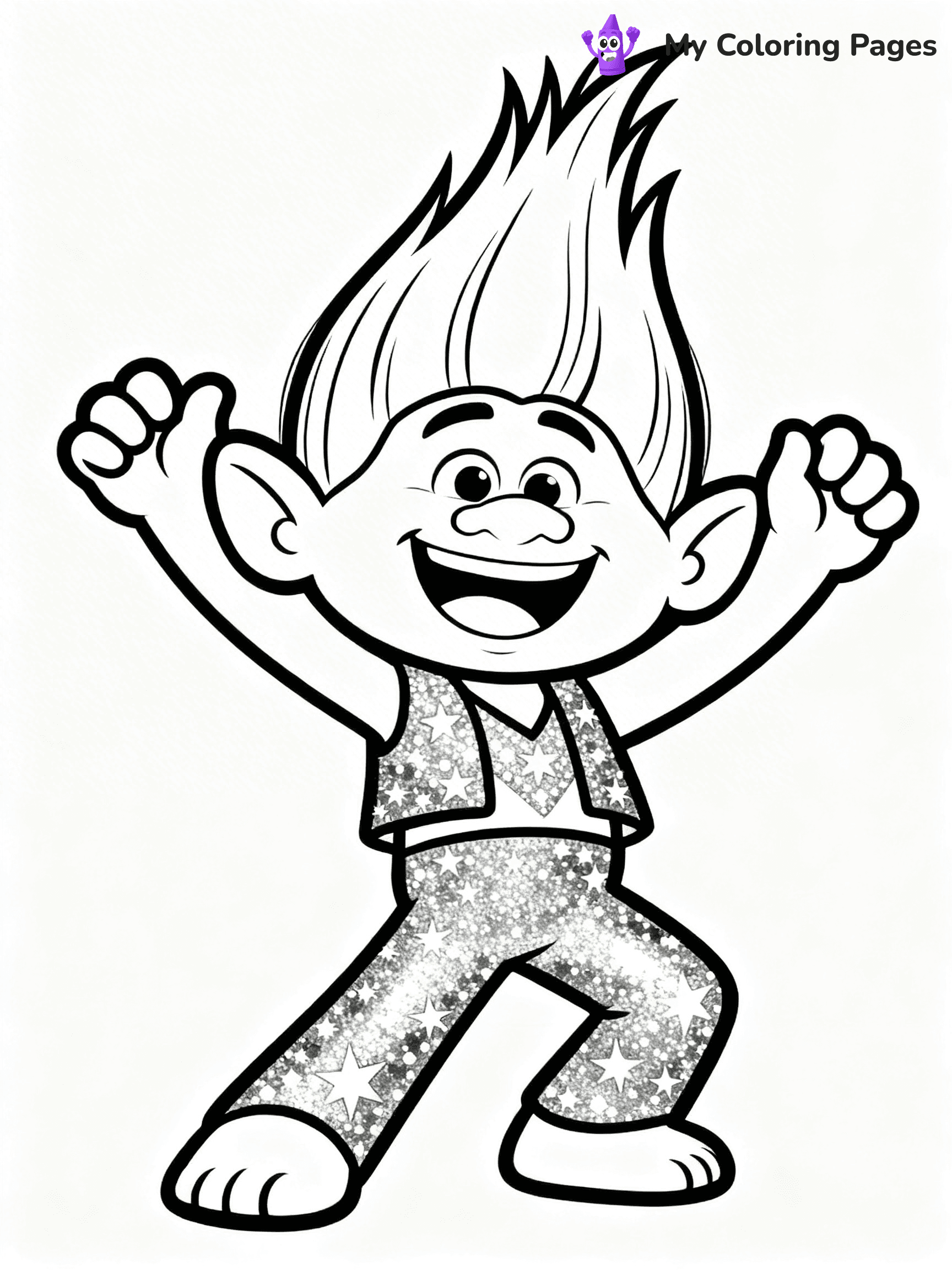 Trolls Band Together Coloring Pages - 394
