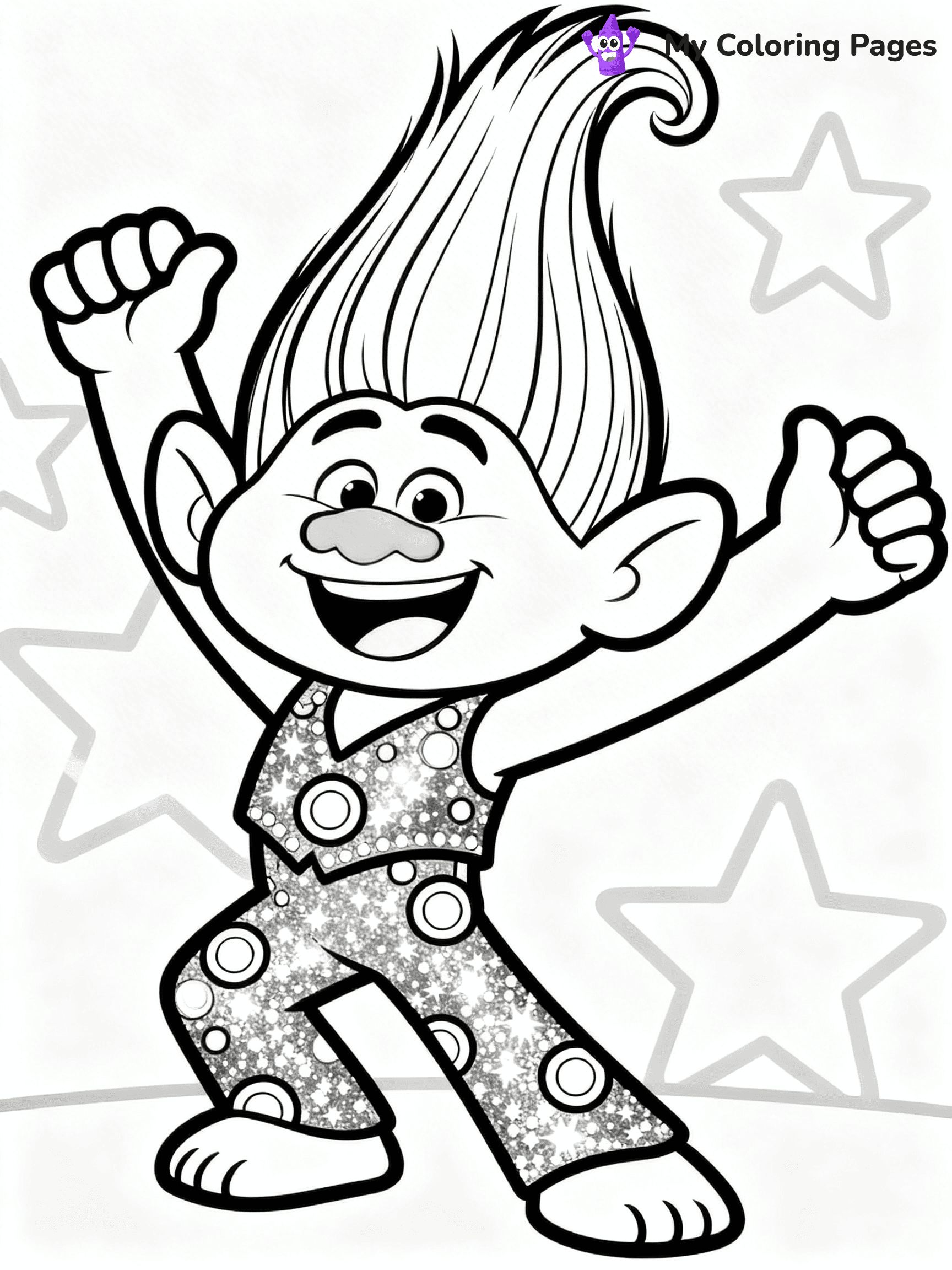Trolls Band Together Coloring Pages - 392