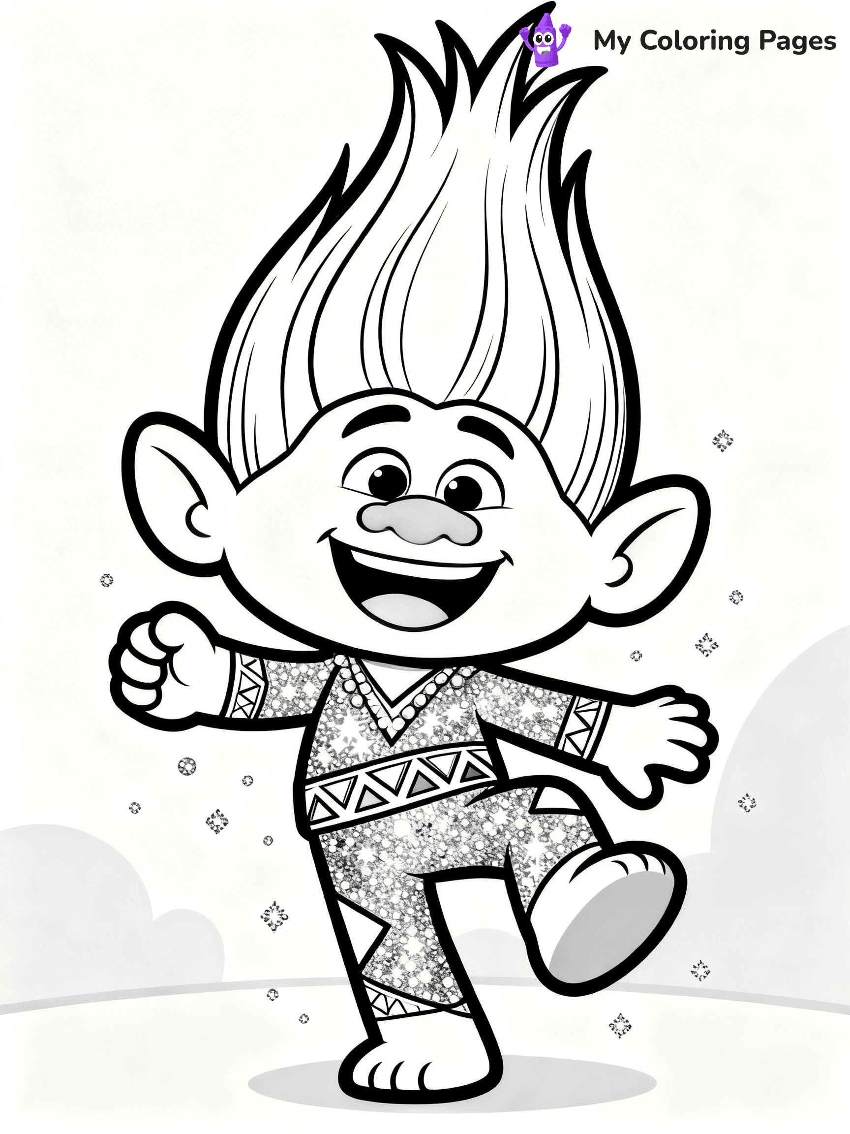 Trolls Band Together Coloring Pages - 391