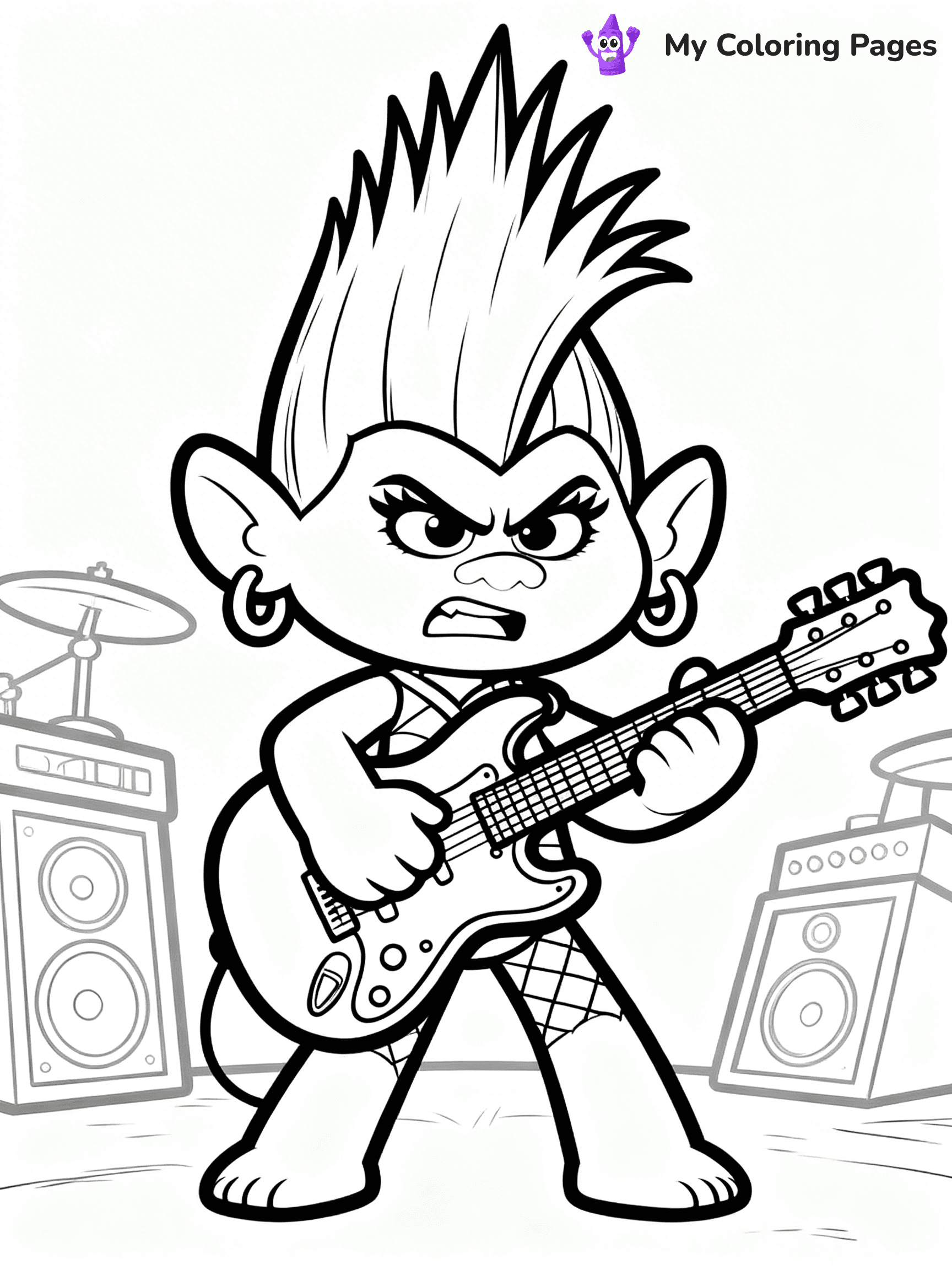 Trolls Band Together Coloring Pages - 383
