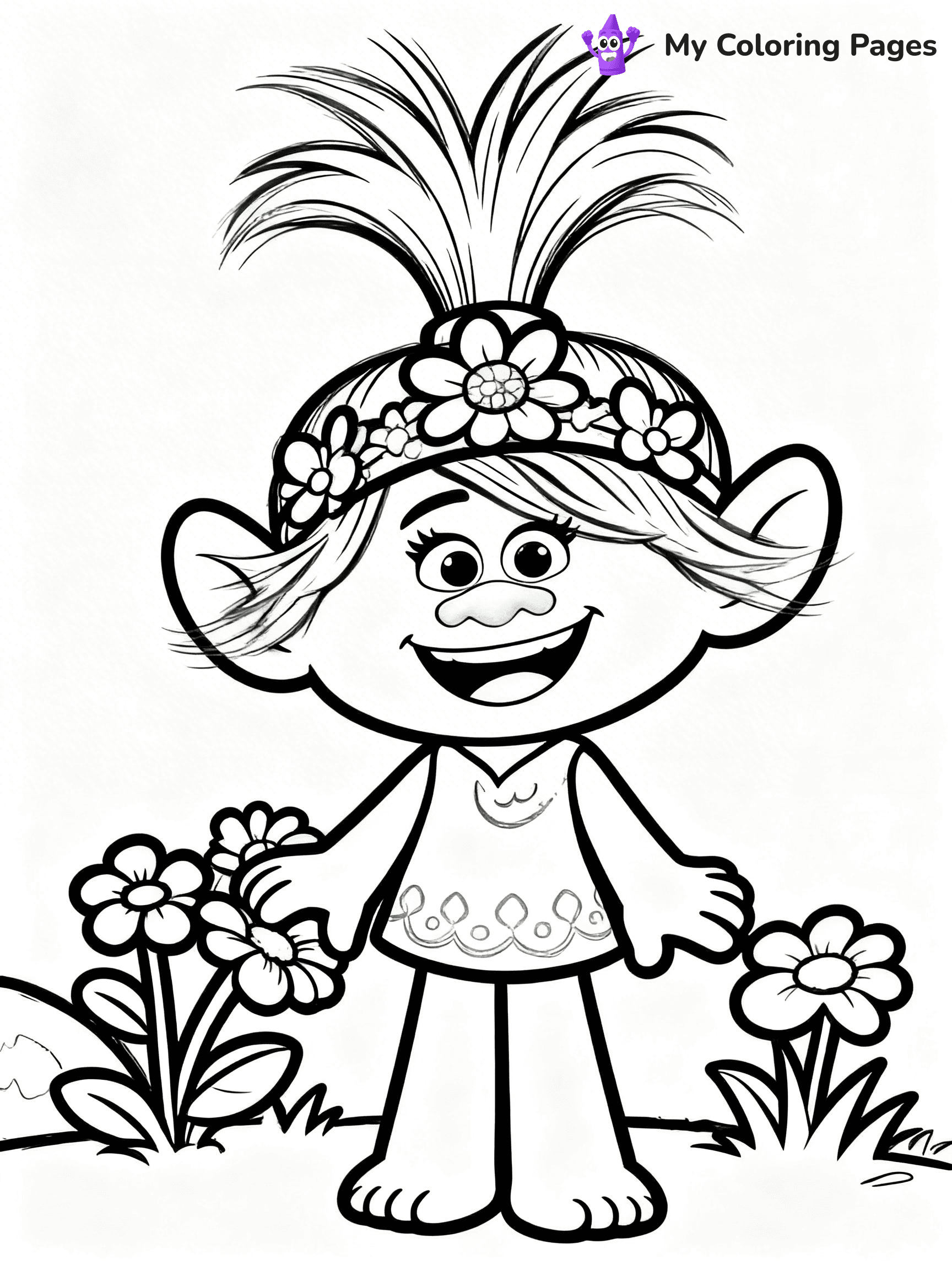 Trolls Band Together Coloring Pages - 348