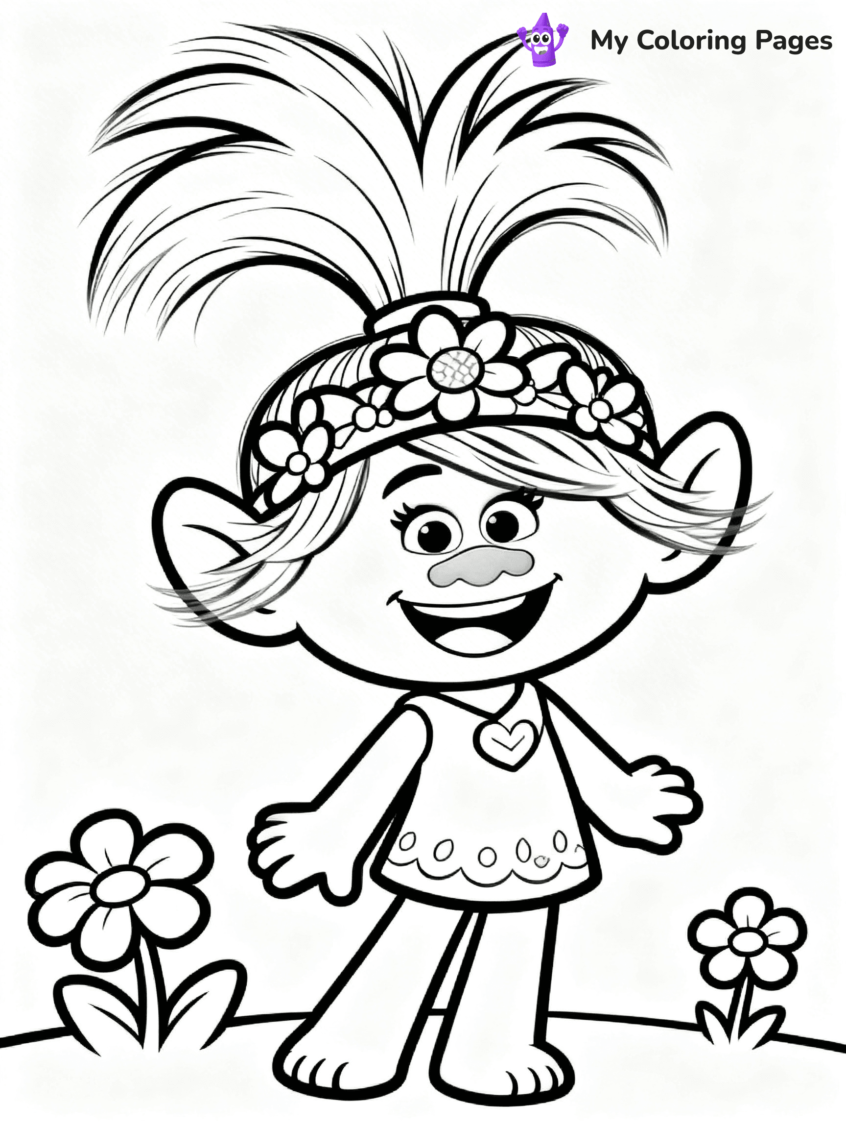 Trolls Band Together Coloring Pages - 347
