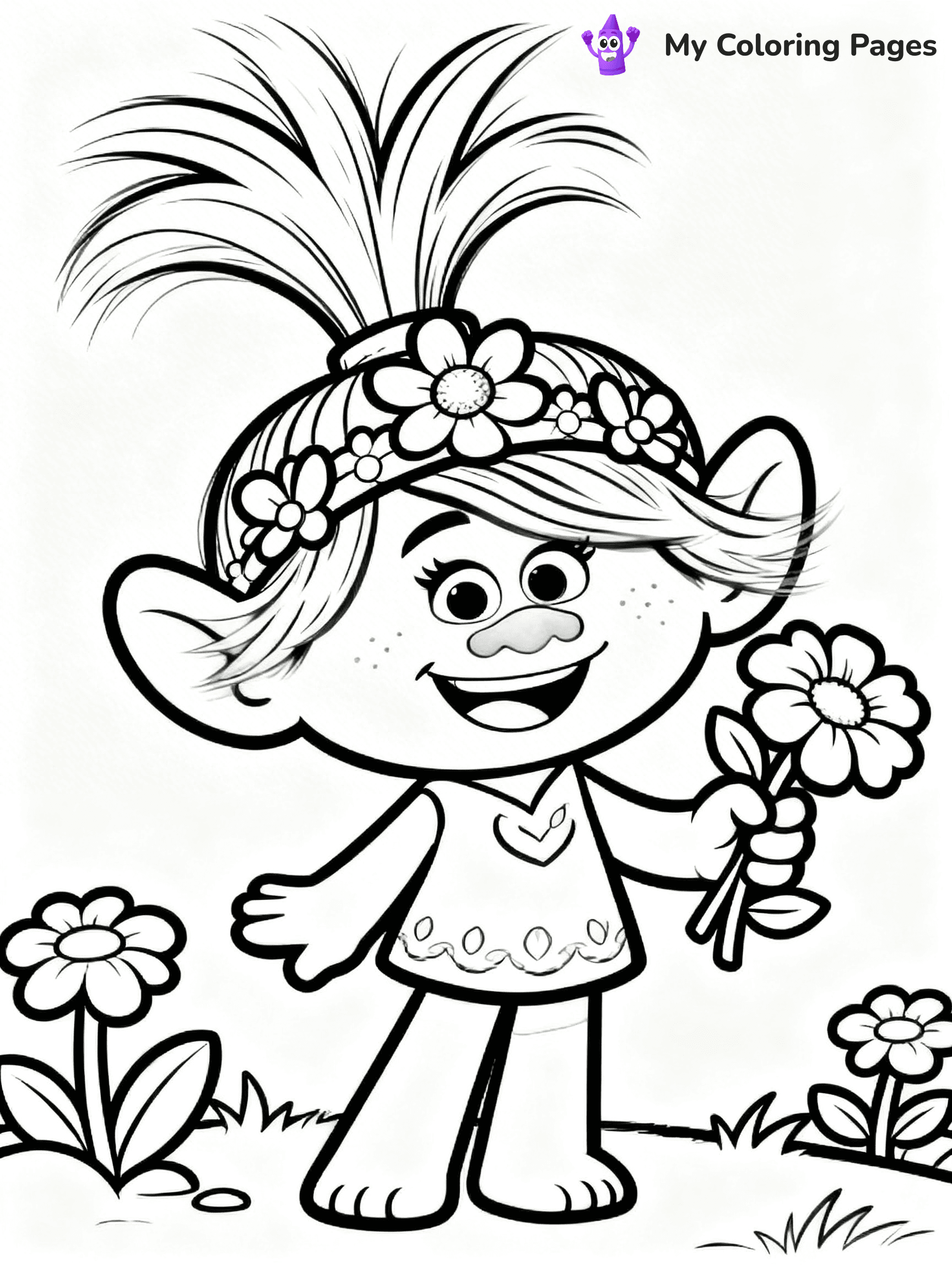 Trolls Band Together Coloring Pages - 346