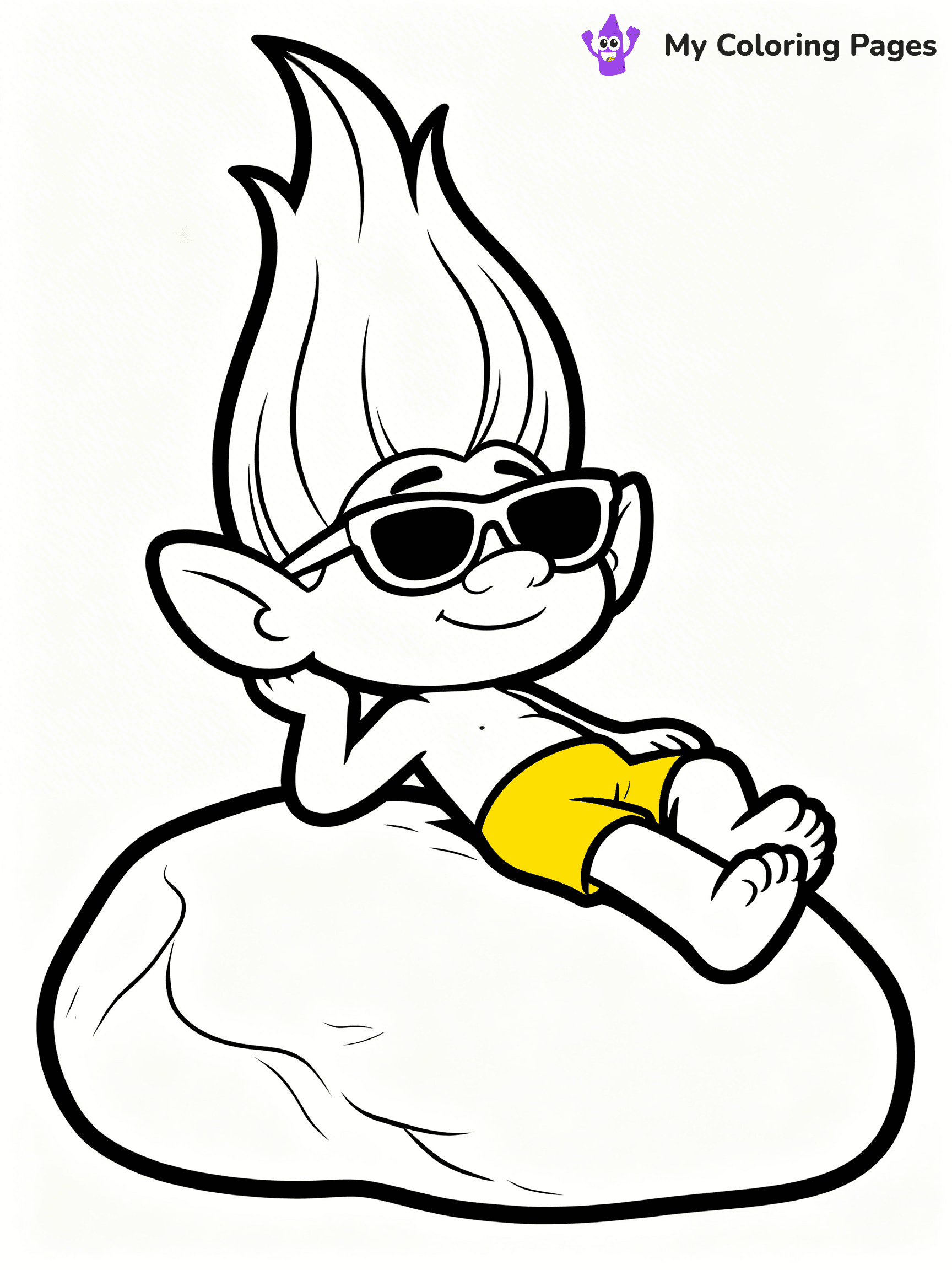 Trolls Band Together Coloring Pages - 335