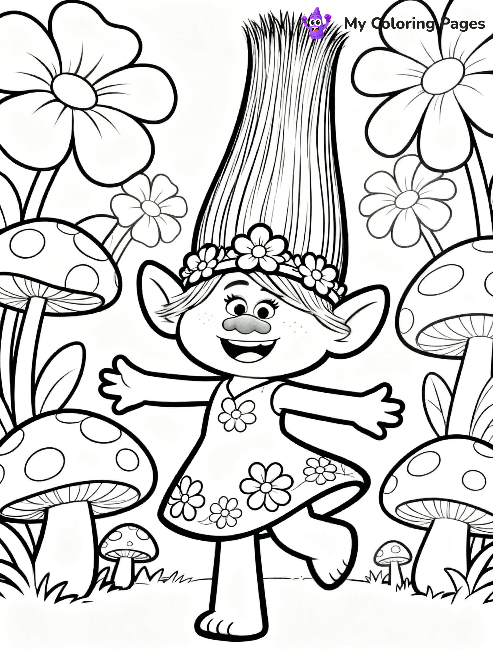 Trolls Band Together Coloring Pages - 328