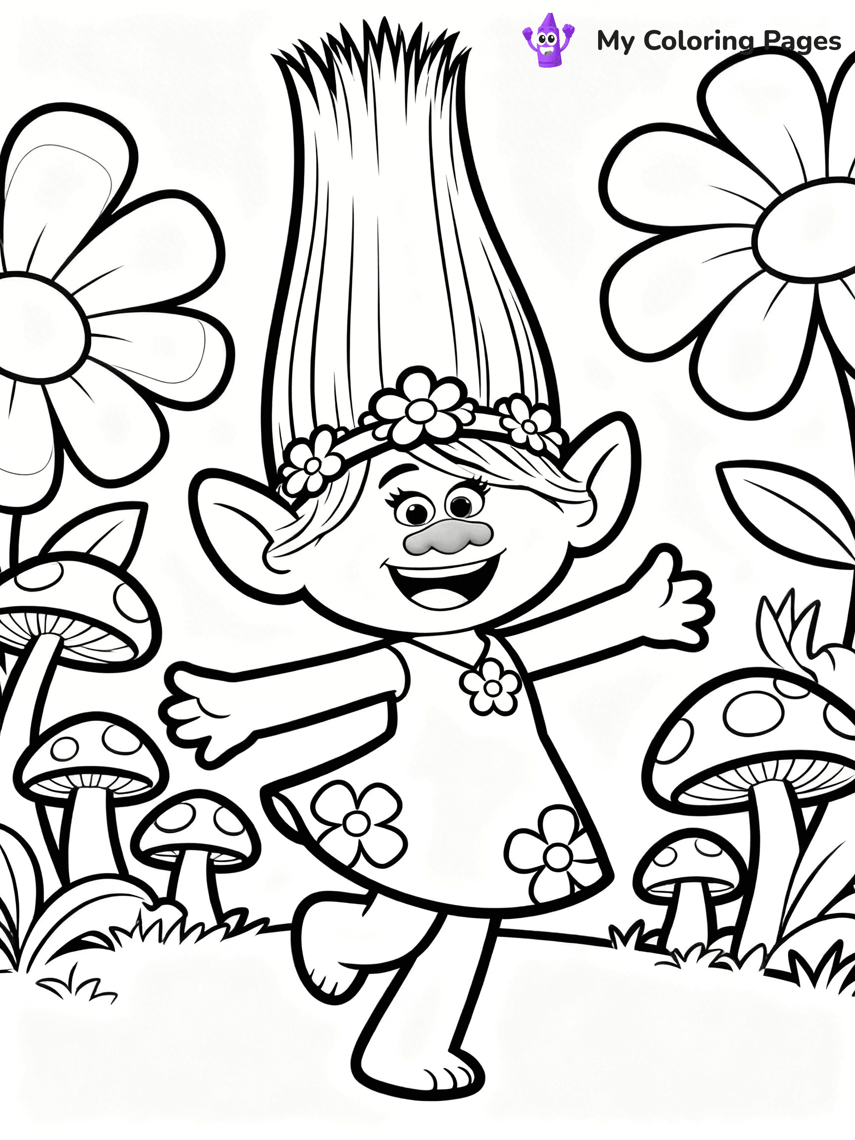 Trolls Band Together Coloring Pages - 327