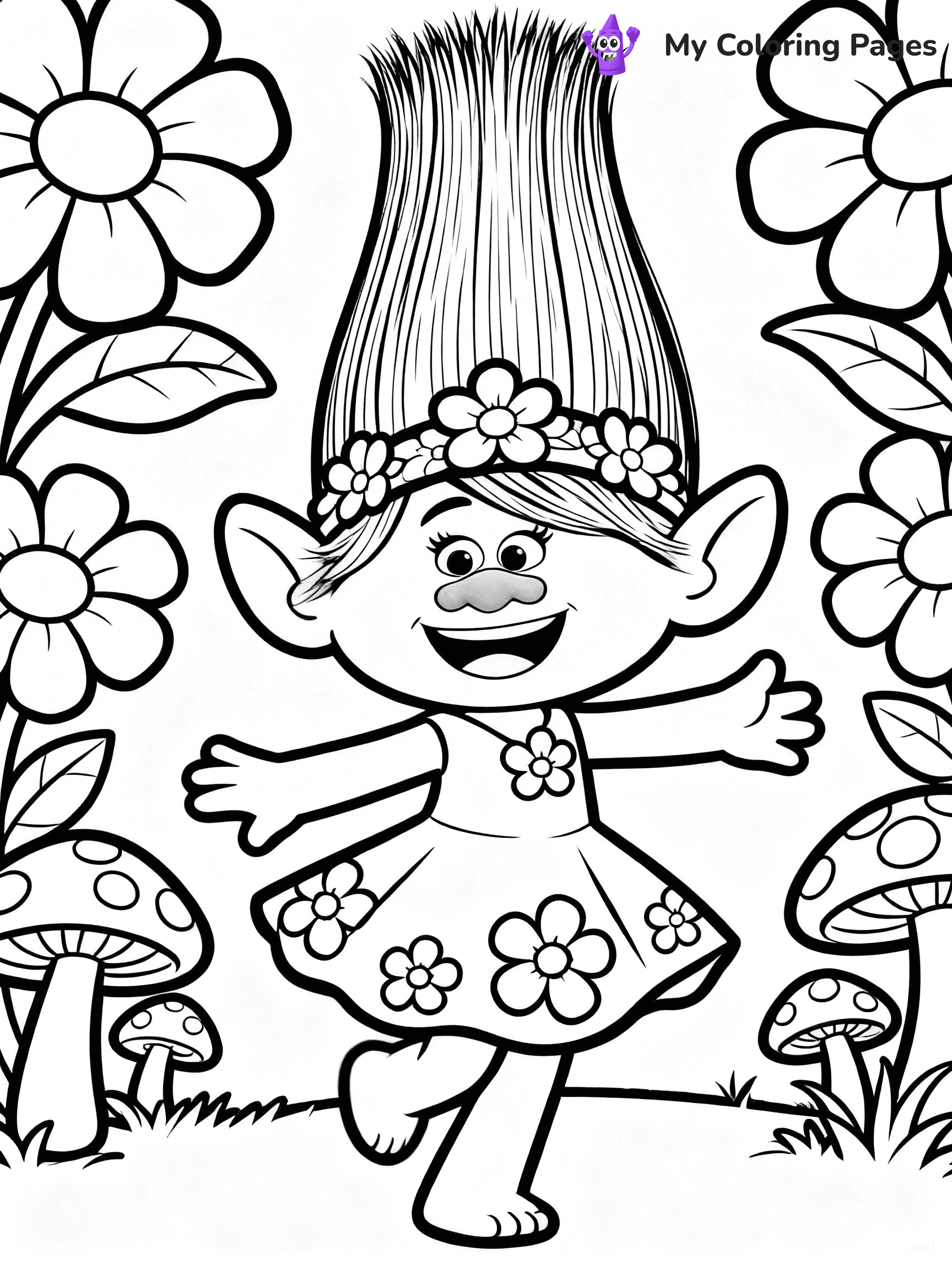 Trolls Band Together Coloring Pages - 326
