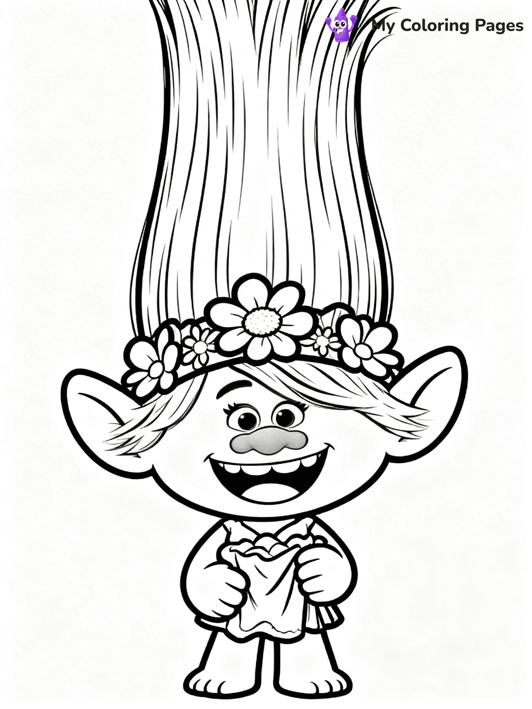 Trolls Band Together Coloring Pages - 292