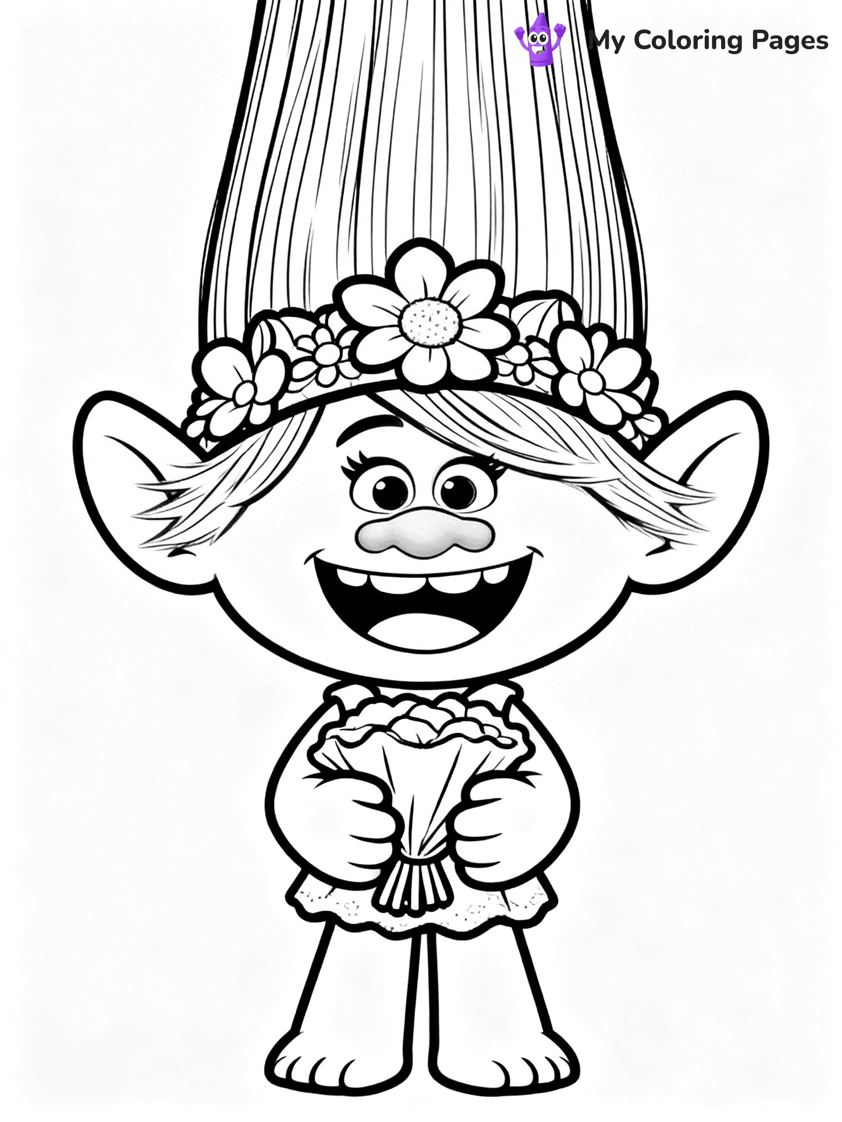 Trolls Band Together Coloring Pages - 291