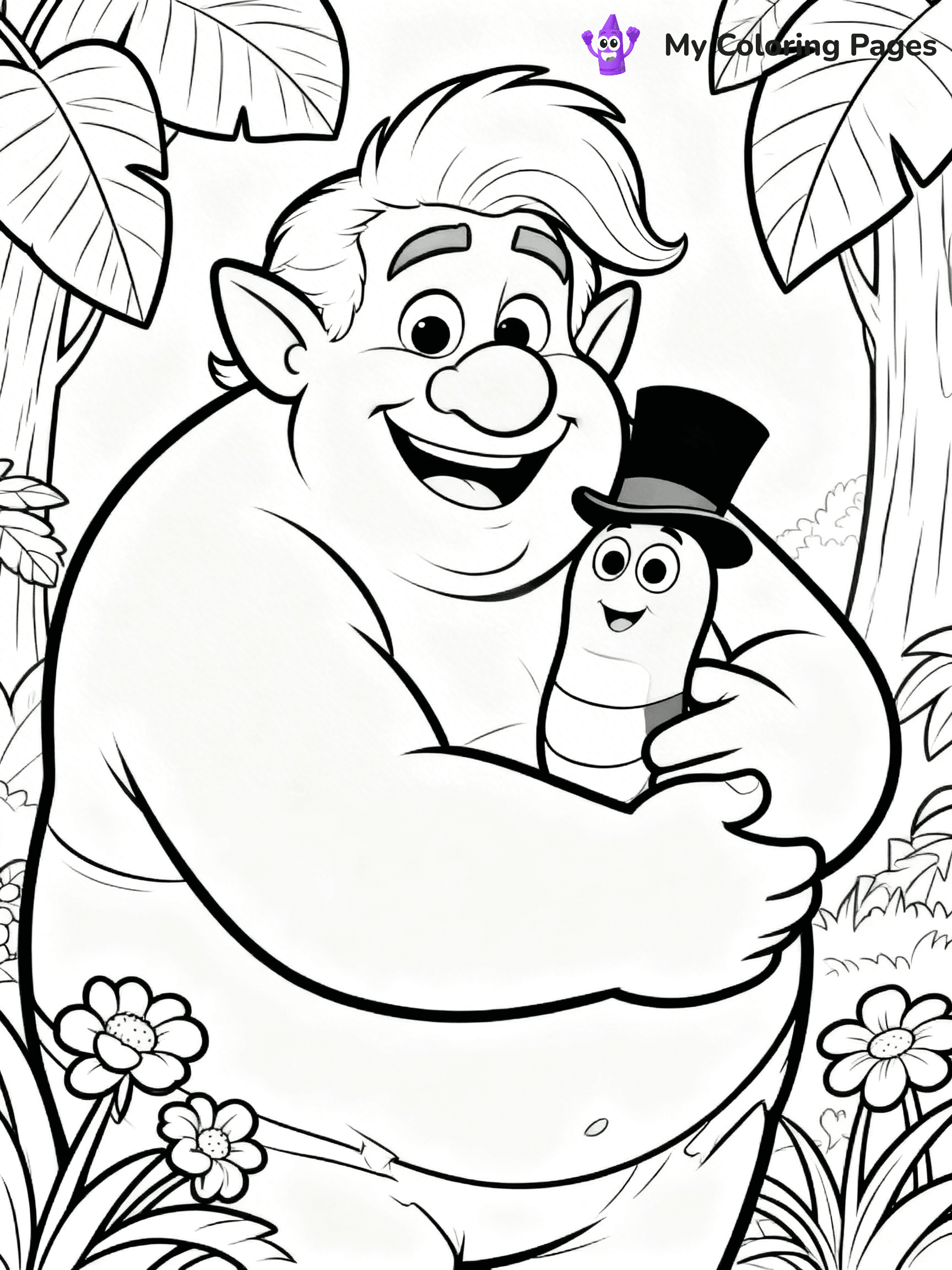 Trolls Band Together Coloring Pages - 275