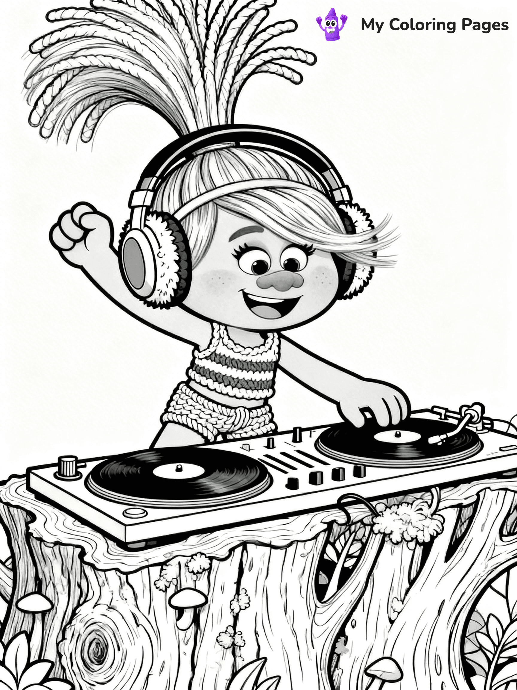 Trolls Band Together Coloring Pages - 262