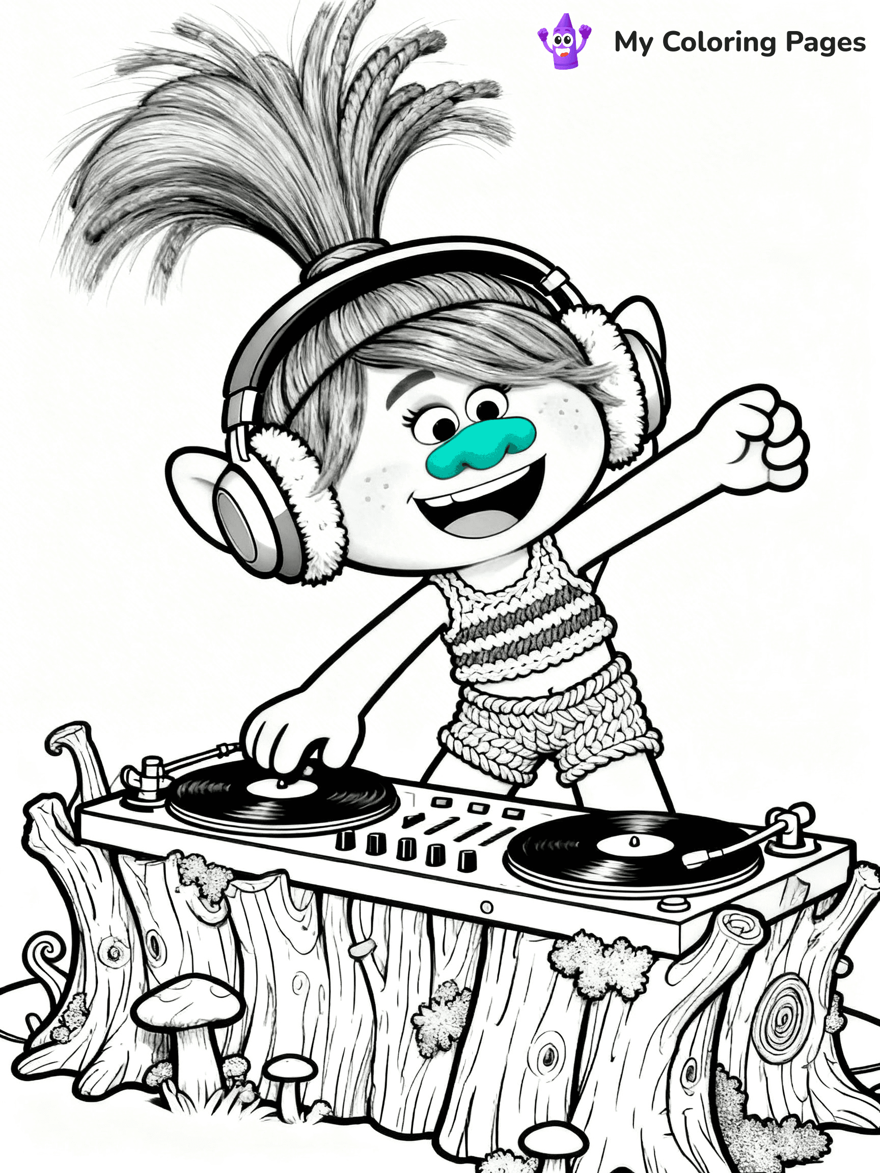 Trolls Band Together Coloring Pages - 261