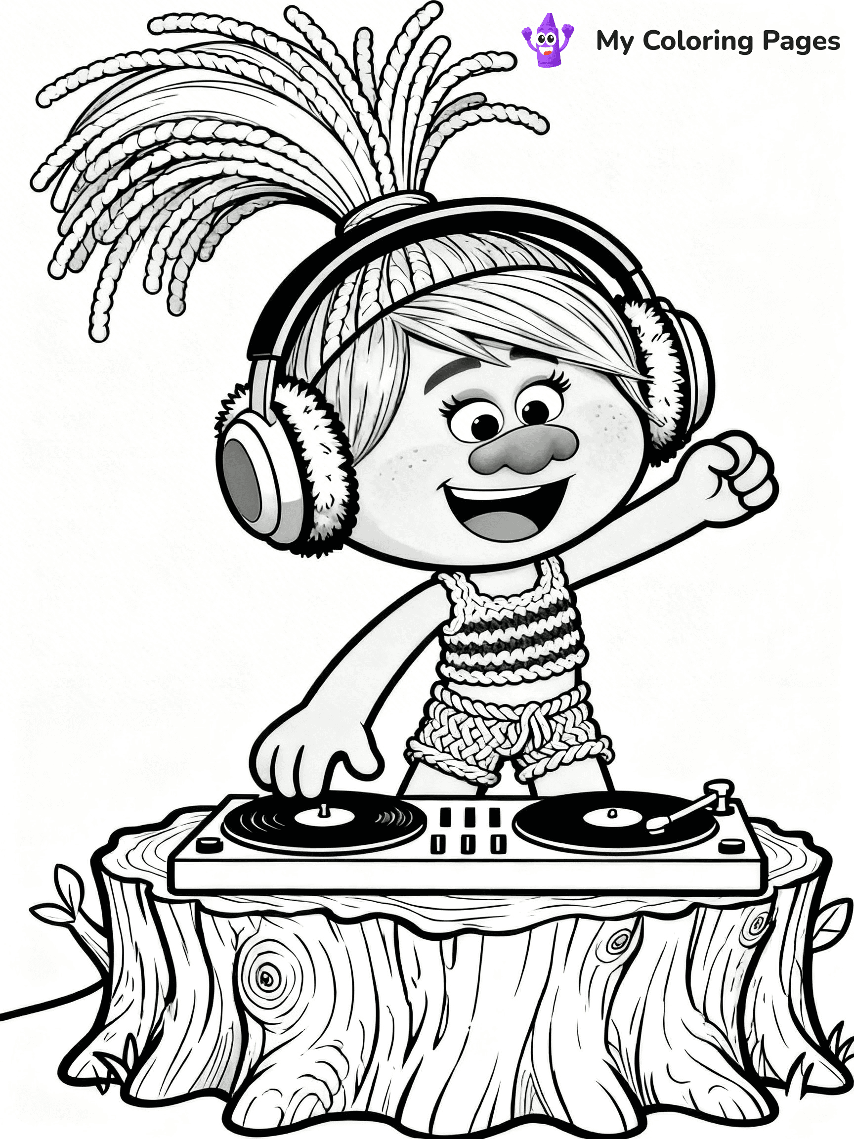 Trolls Band Together Coloring Pages - 259