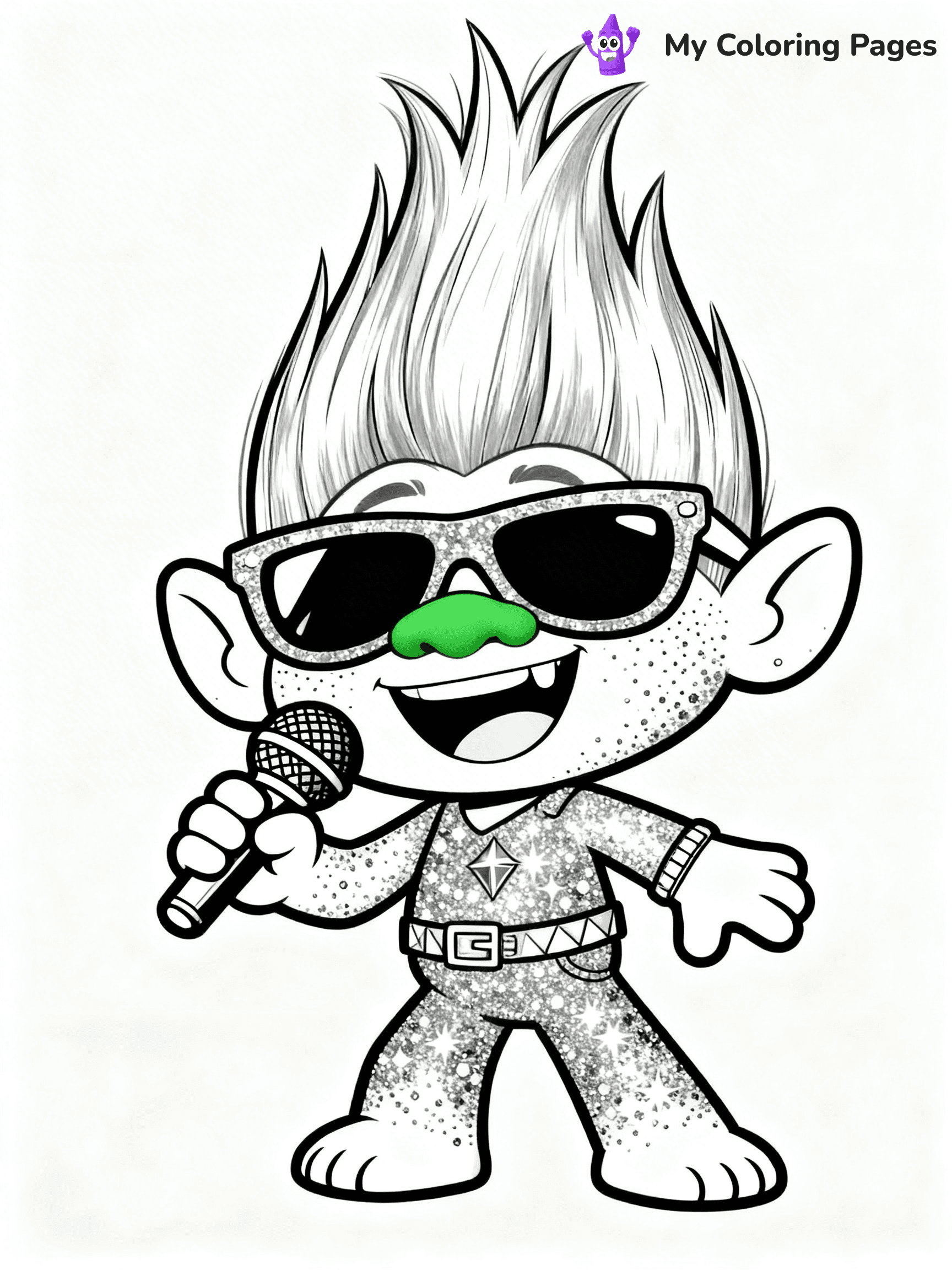 Trolls Band Together Coloring Pages - 254