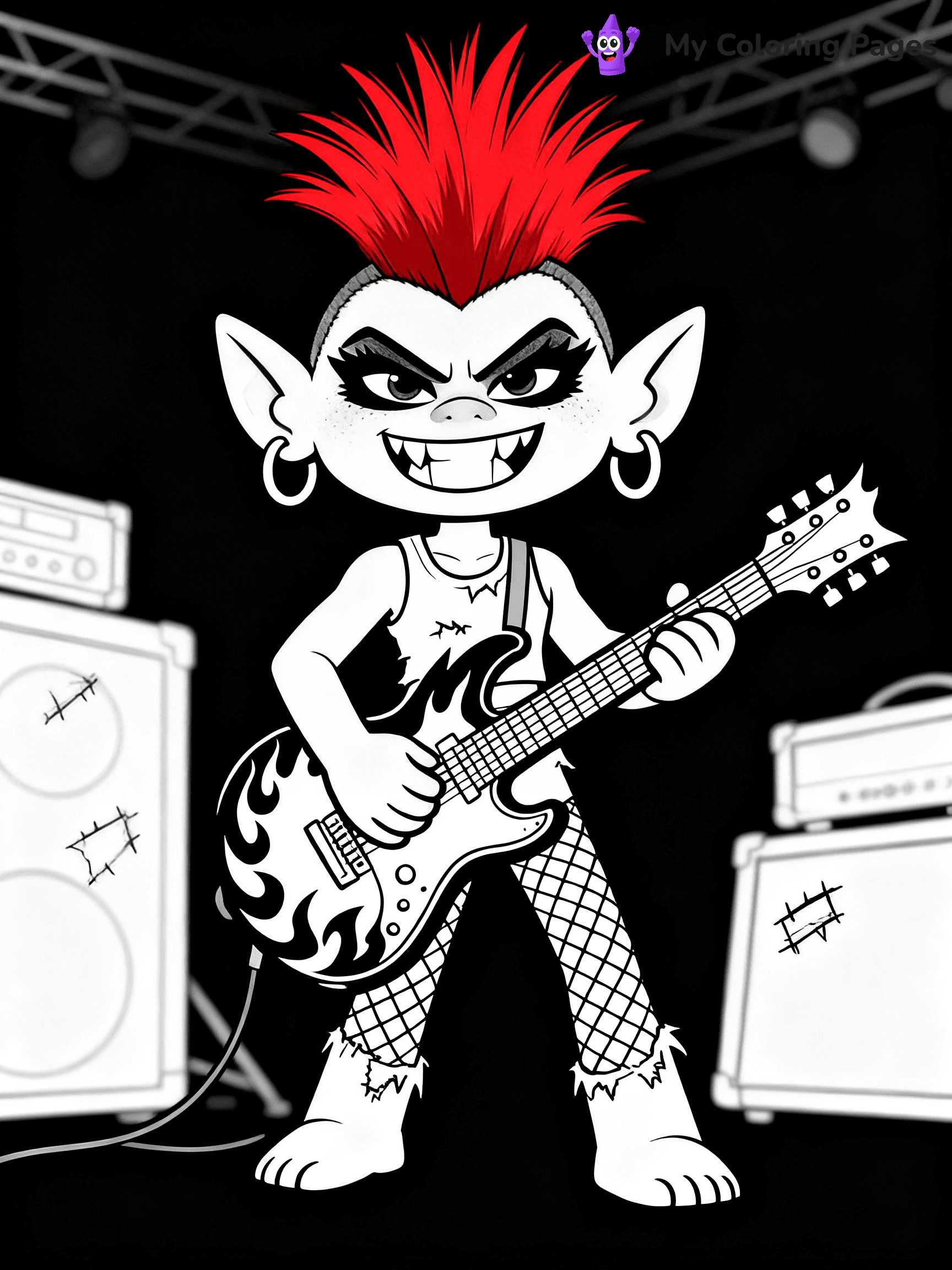 Trolls Band Together Coloring Pages - 247