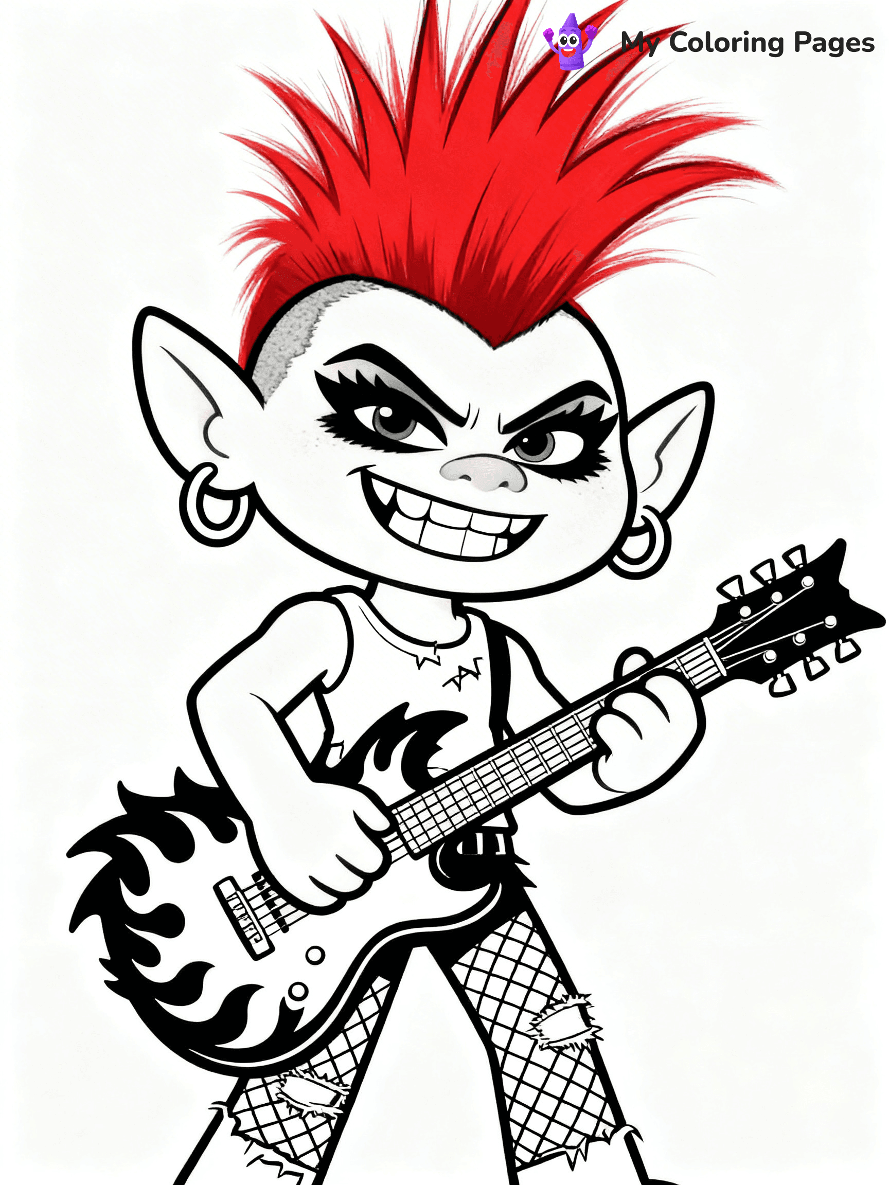 Trolls Band Together Coloring Pages - 244