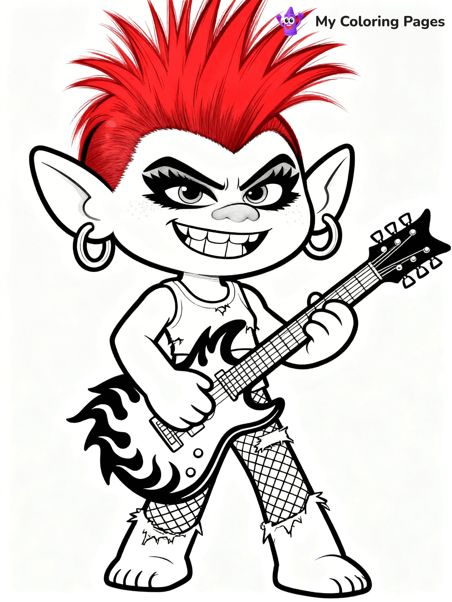 Trolls Band Together Coloring Pages - 243