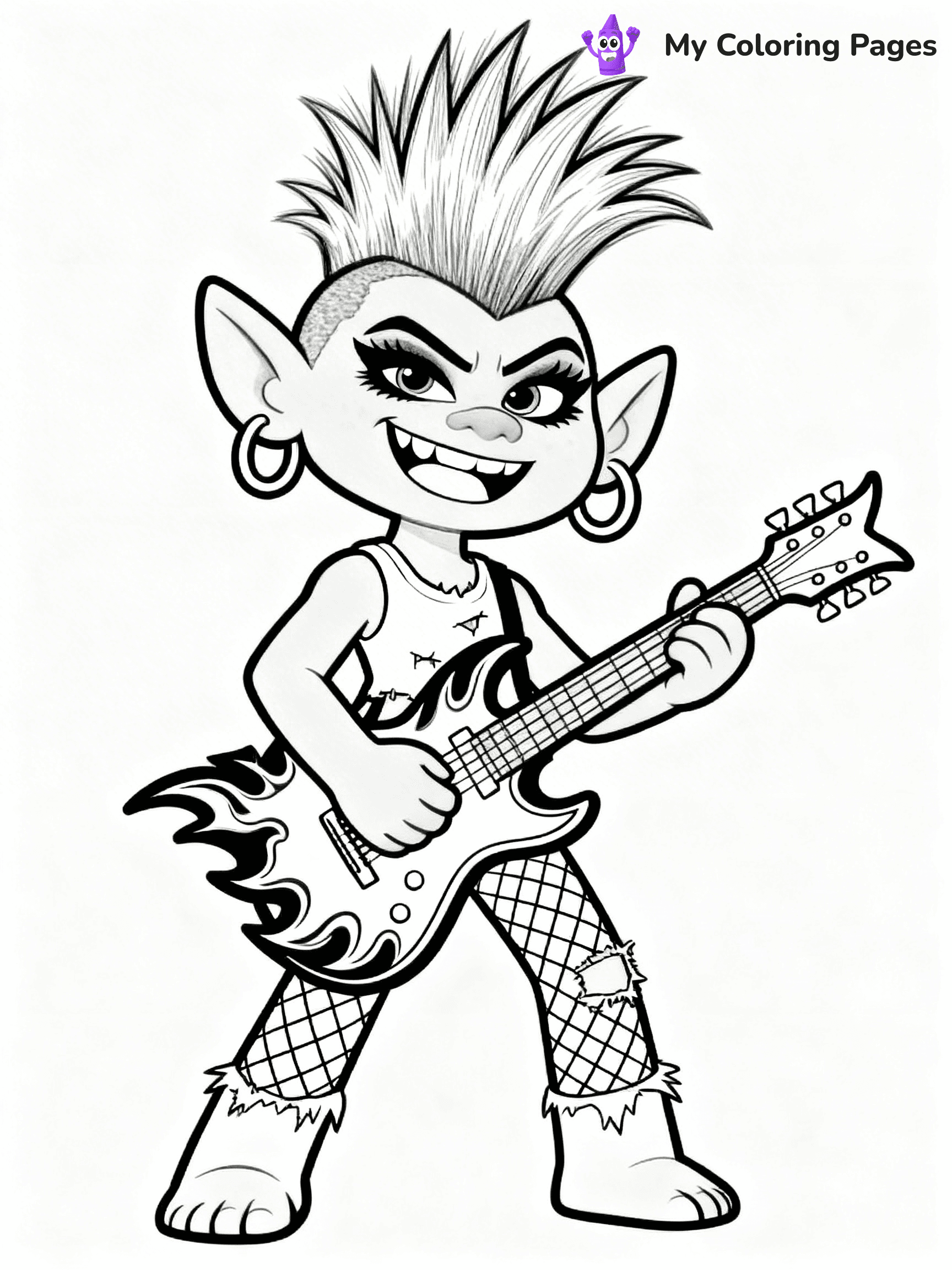 Trolls Band Together Coloring Pages - 242