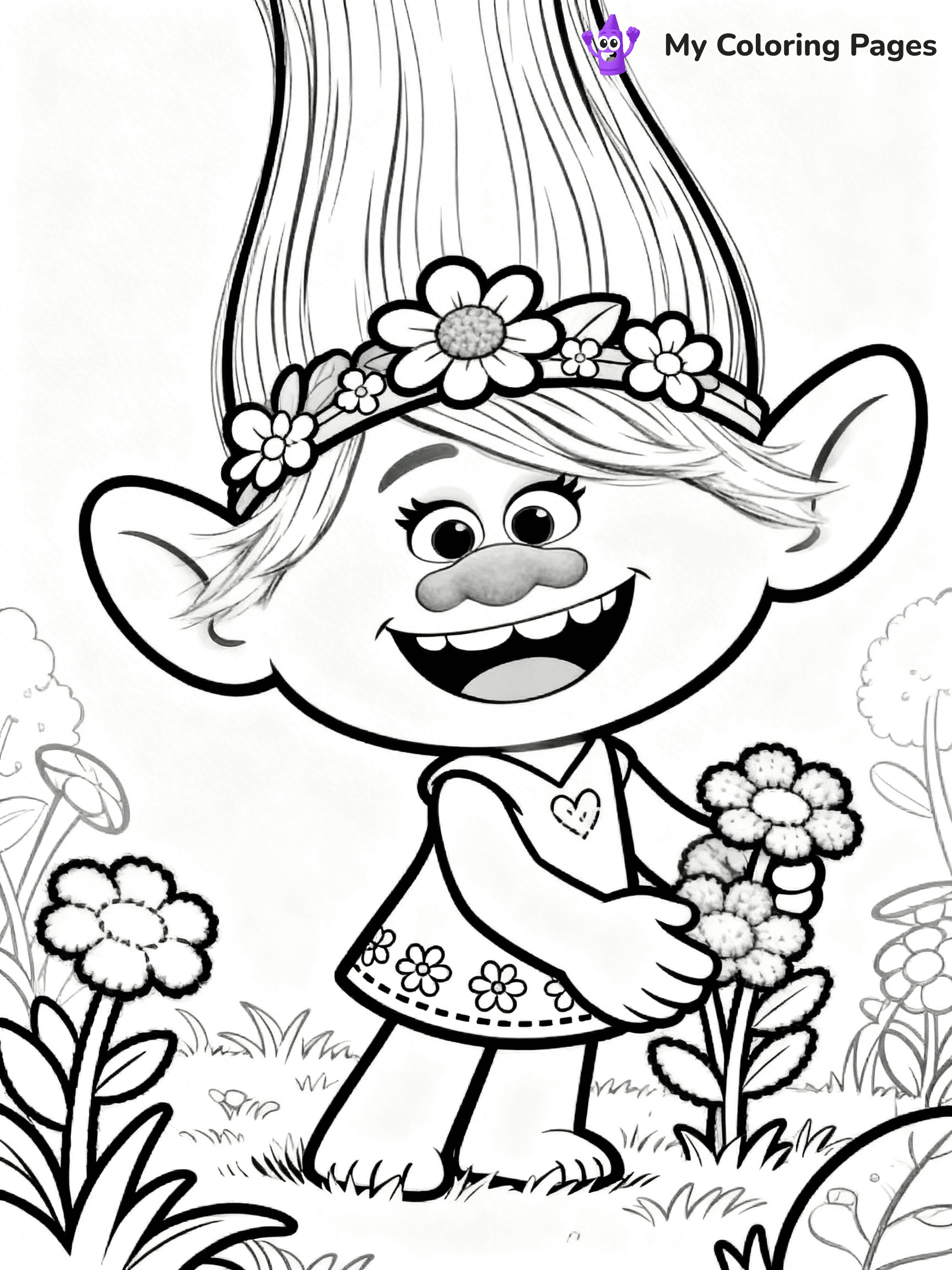 Trolls Band Together Coloring Pages - 229