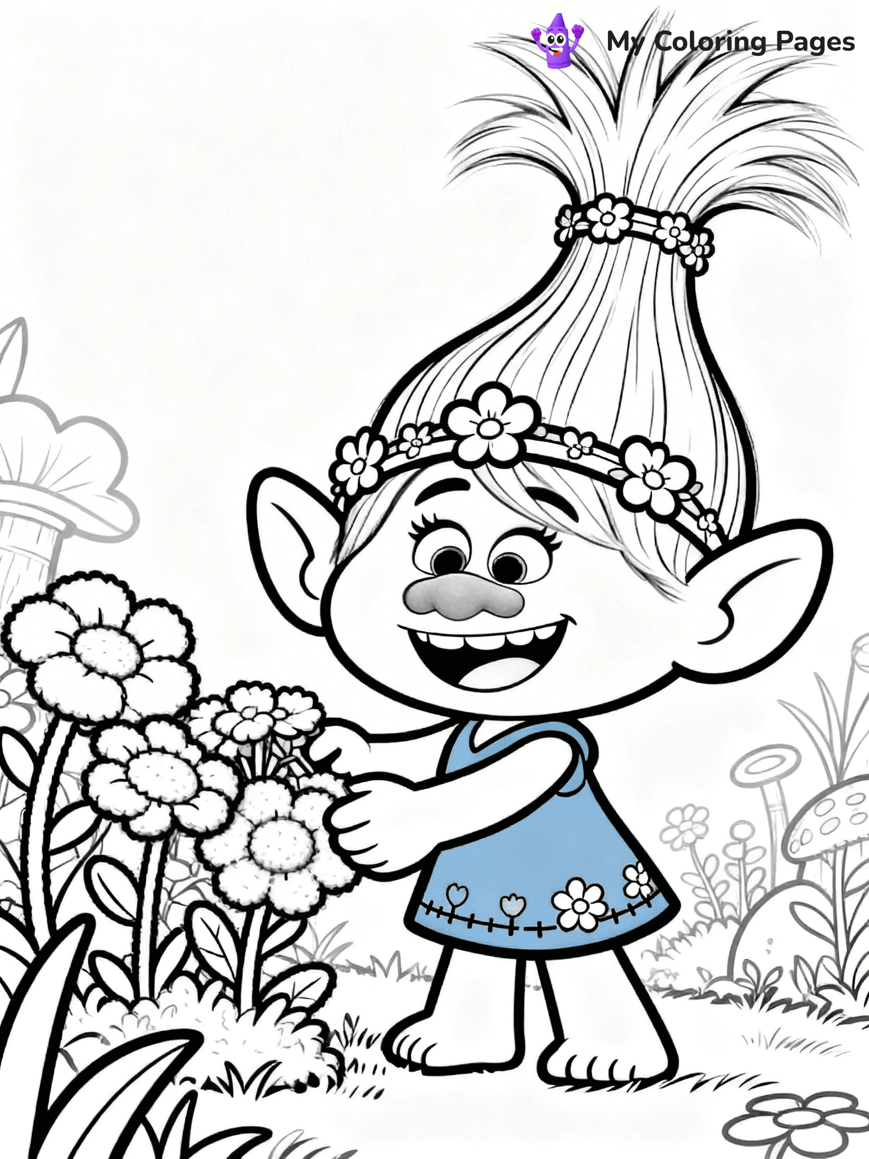 Trolls Band Together Coloring Pages - 228