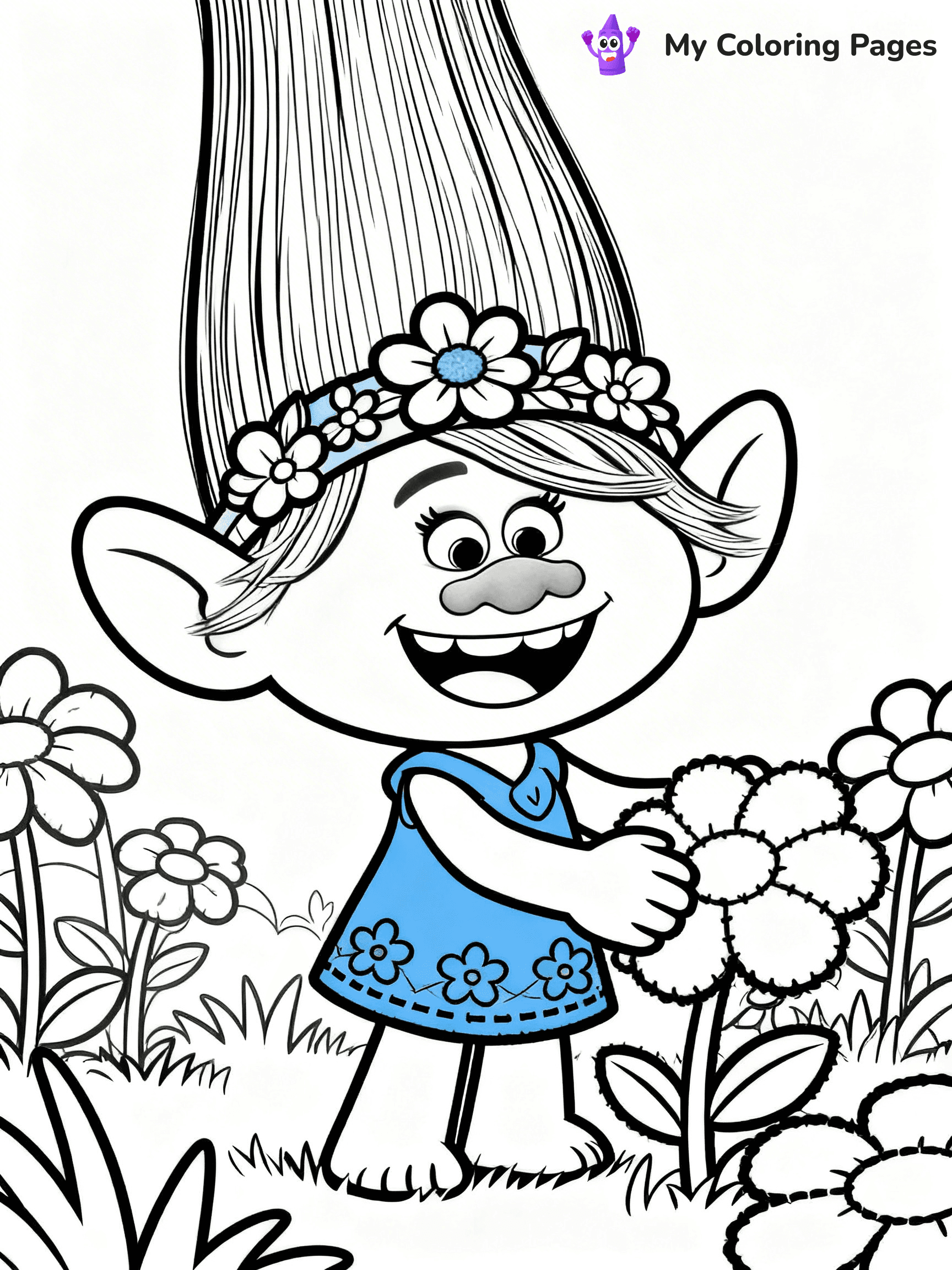 Trolls Band Together Coloring Pages - 225