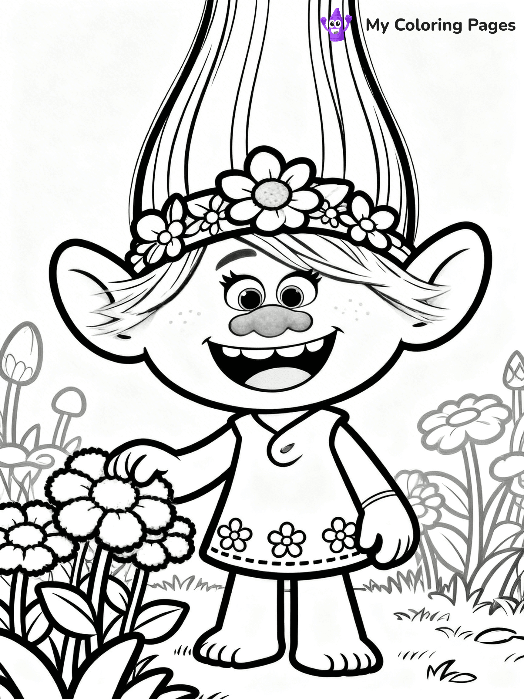 Trolls Band Together Coloring Pages - 223